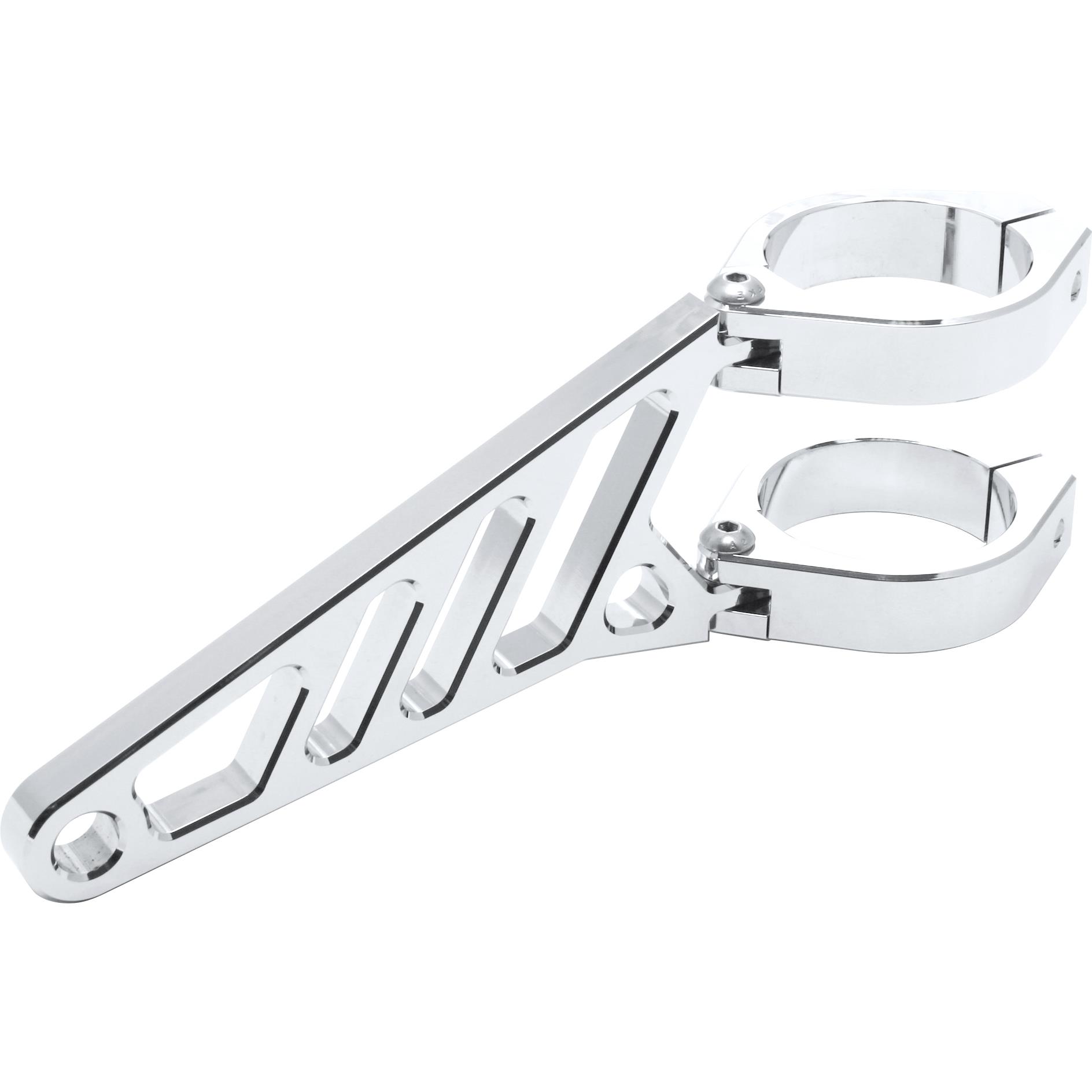 Highsider-Lampenhalter Alu Vario lang für 35-37 mm Gabel chrom-5705931000005121