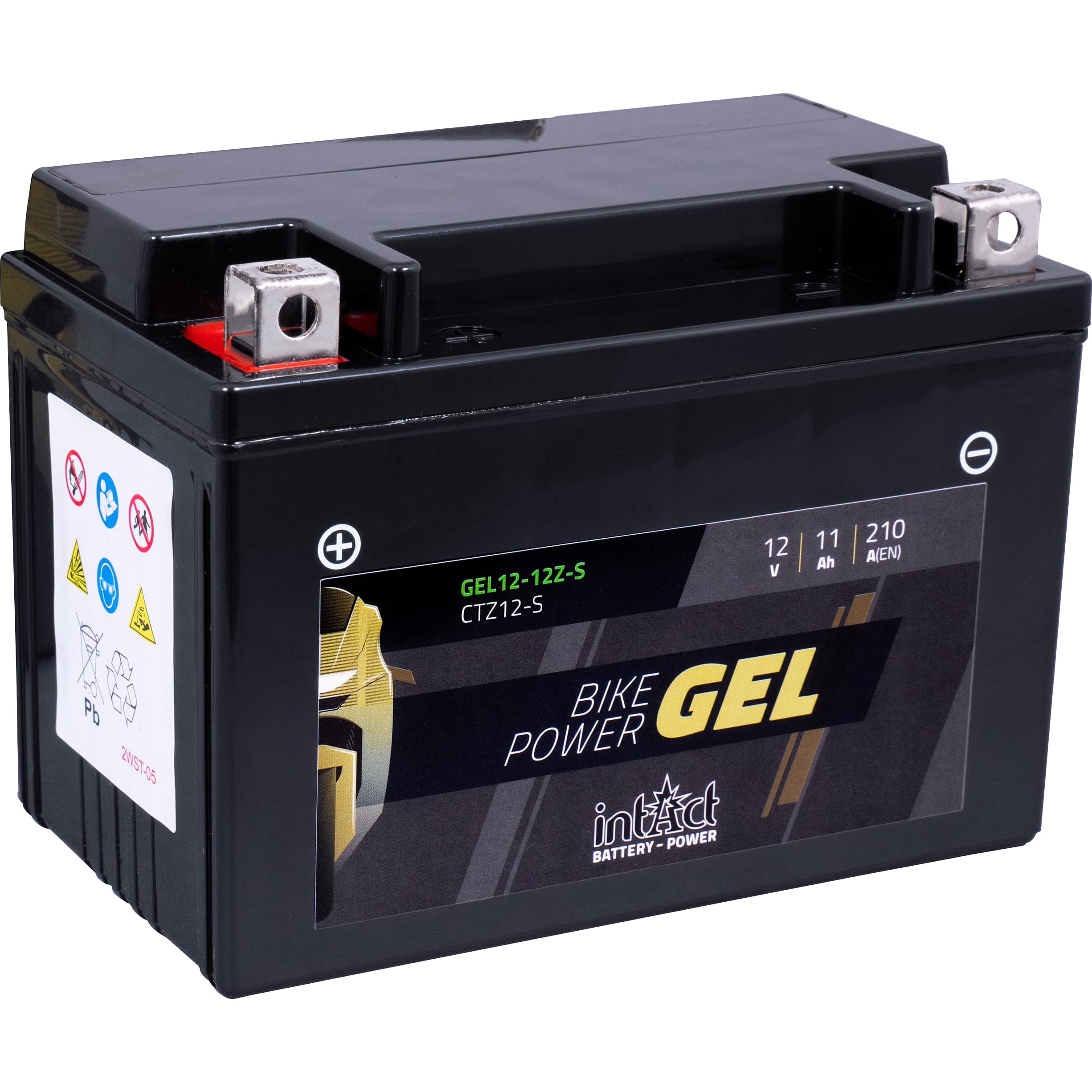 intAct Batterie Bike Power Gel geschlossen GEL12-12Z-S 12V/11Ah (YT - Motorradteile & Ersatzteile - Batterien