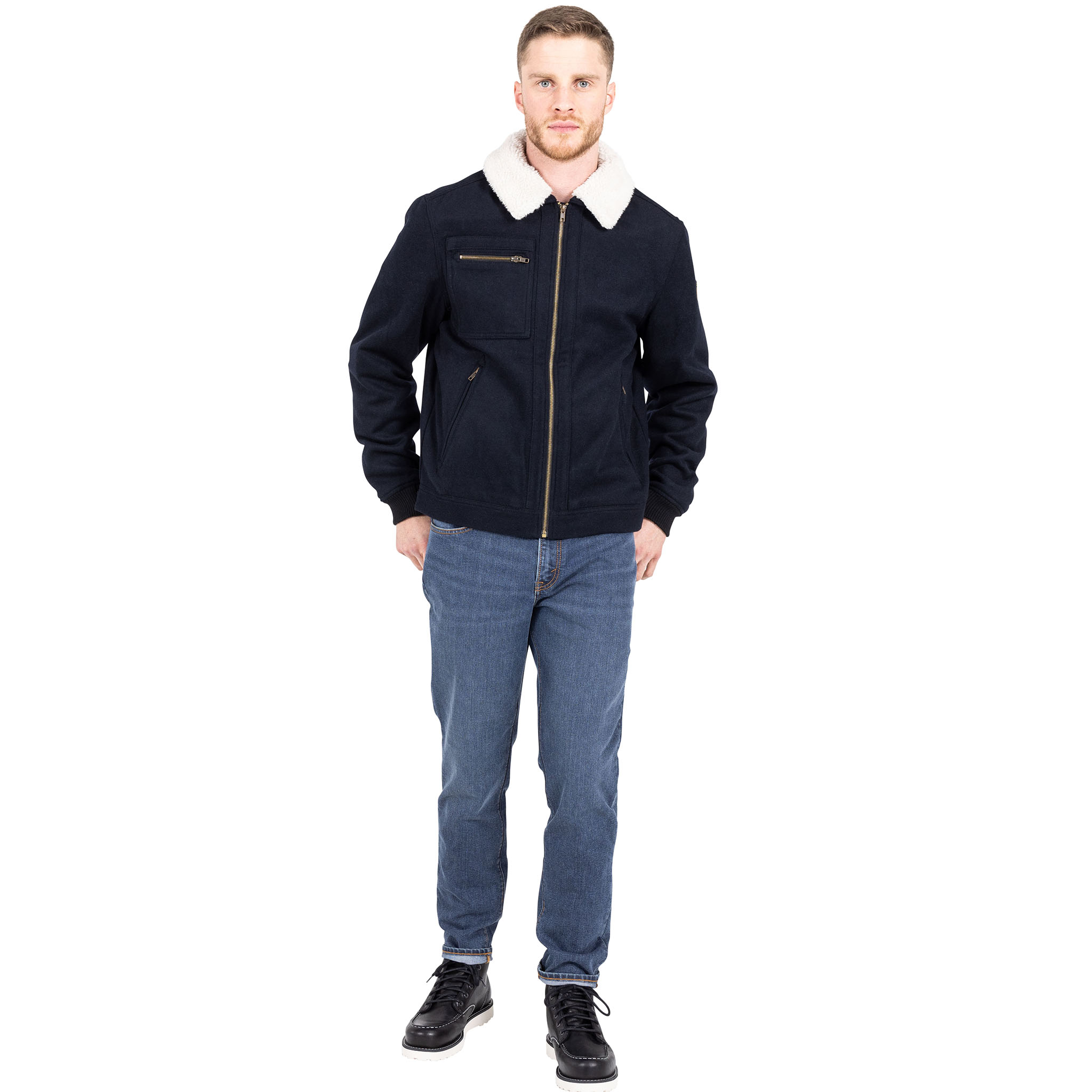 John Doe-Escape Wolljacke blau M-0000458005003009