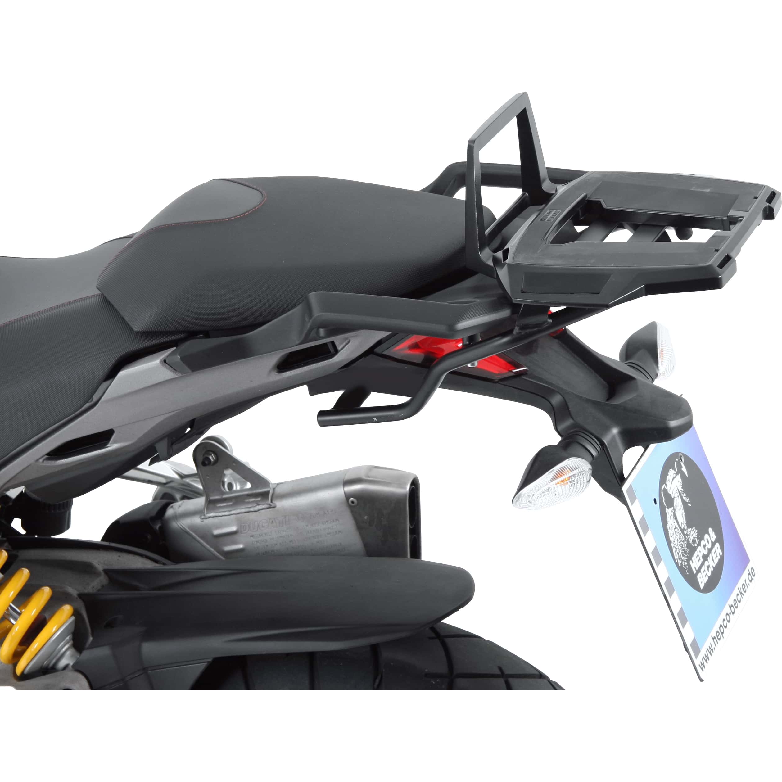 Hepco & Becker Alurack Gepäckbrücke schwarz für Duc Multistrada 1260 Enduro - Motorradzubehör - Motorradgepäck