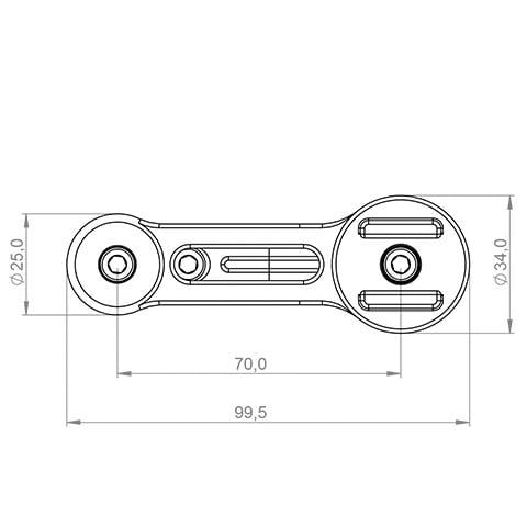 SP Connect-Moto Mount Pro SPC+ Motorradlenkerhalterung-5741511181010100