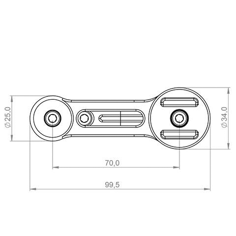 SP Connect-Moto Mount Pro SPC+ Motorradlenkerhalterung schwarz-5741511181010100