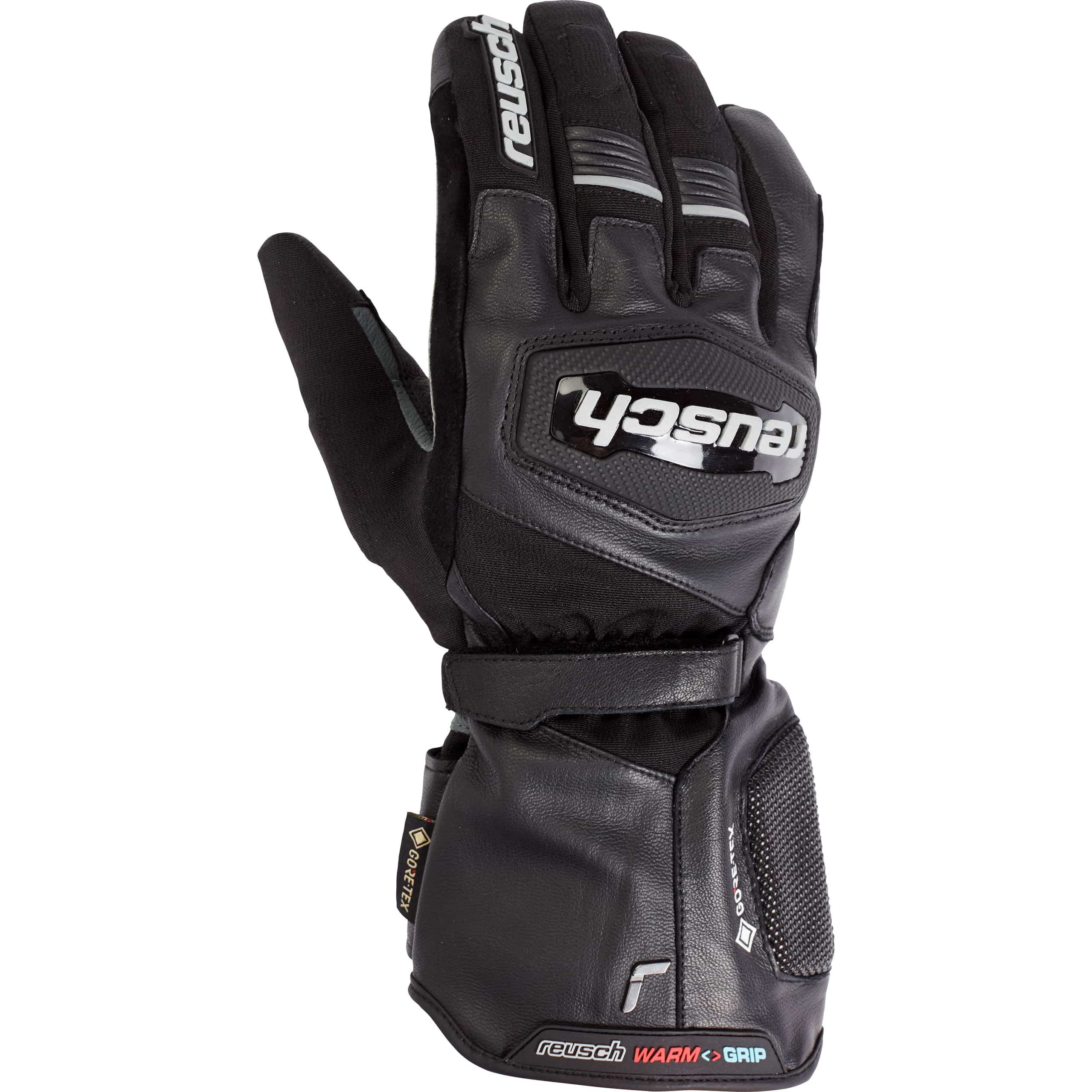 Reusch-Evermade GTX 2in1 Leder-/Textilhandschuh lang schwarz-3117701999001