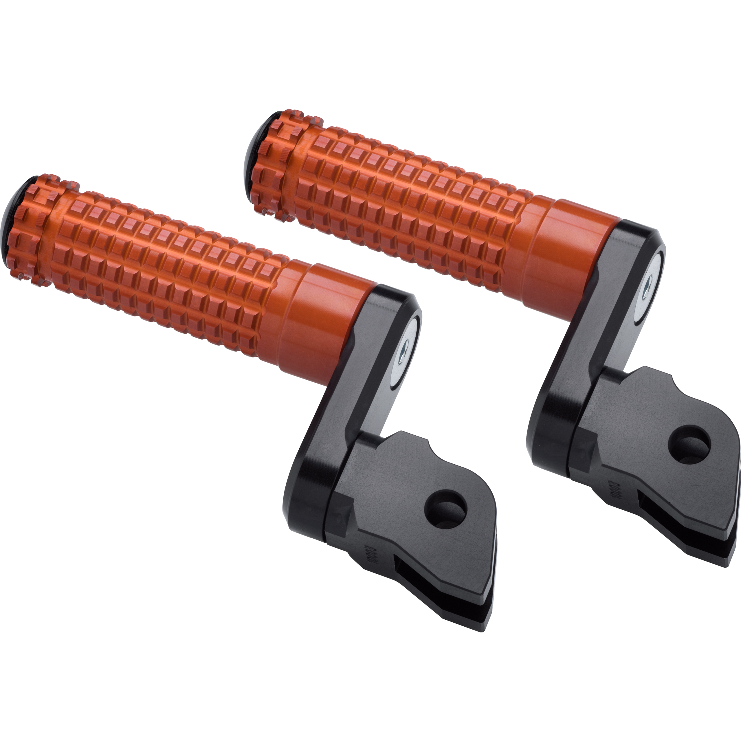 Mizu-Fußrastenpaar Flex Race 33mm für Fahrer schwarz/orange 10003-5741331050999020