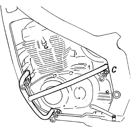 Hepco & Becker Sturzbügel schwarz für Suzuki GS 500 /E 1989-2008 - Motorradteile & Ersatzteile - Anbauteile