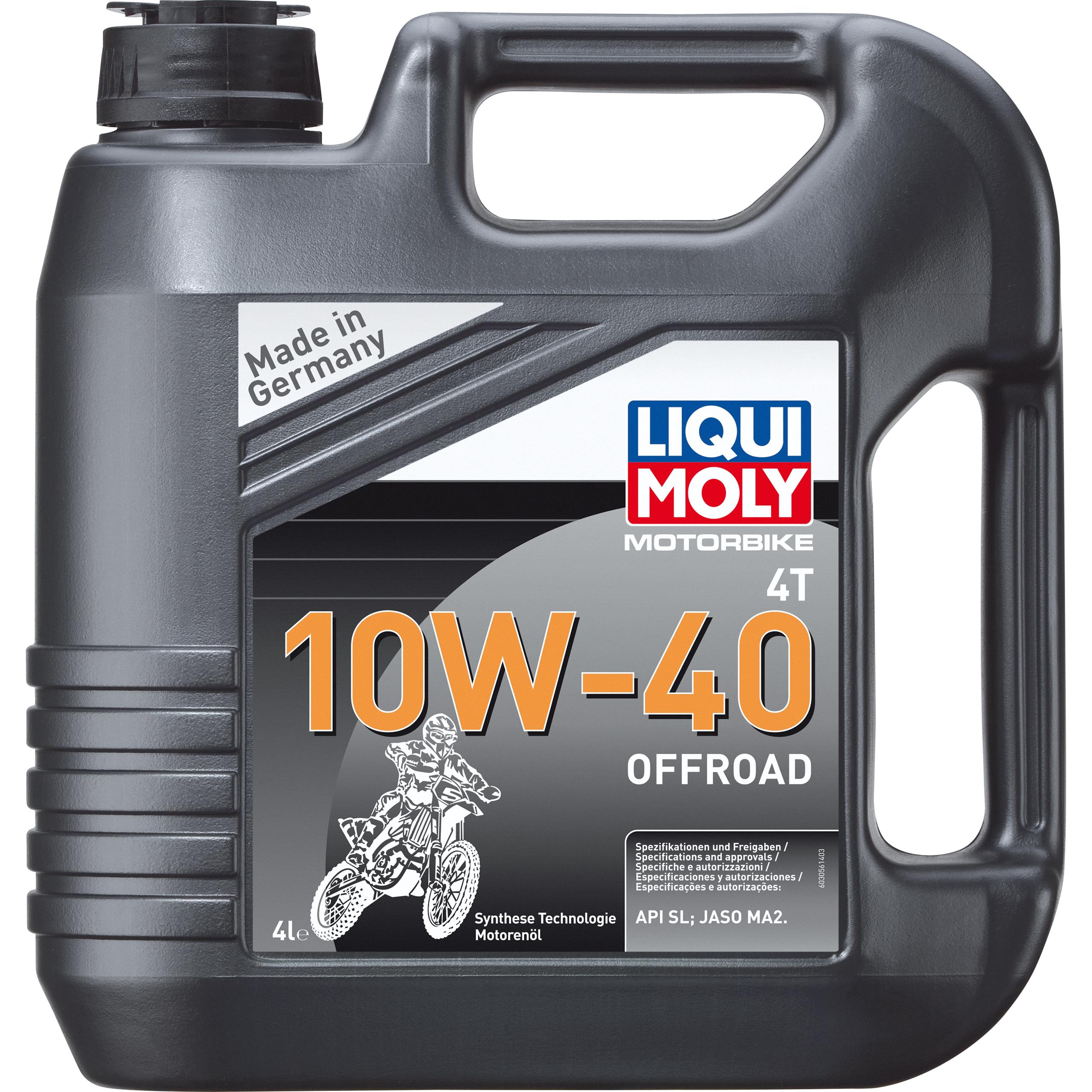 Liqui Moly-Motoröl Motorbike 4T 10W-40 Offroad 4 Liter-5702271244000121