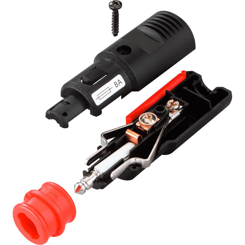Baas Bikeparts-Universal-Stecker DIN/ZIG mit 8A Sicherung ZA06-5726801023000301