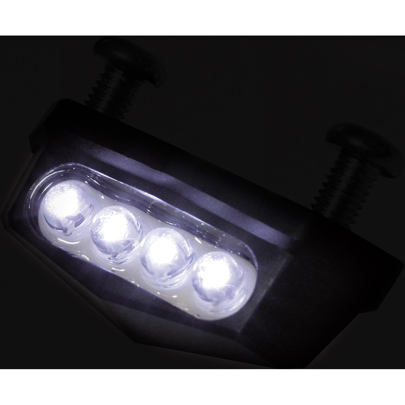 HIGHSIDER smart-LED Alu Nummernschildbeleuchtung Quadro schwarz-5706551026001340