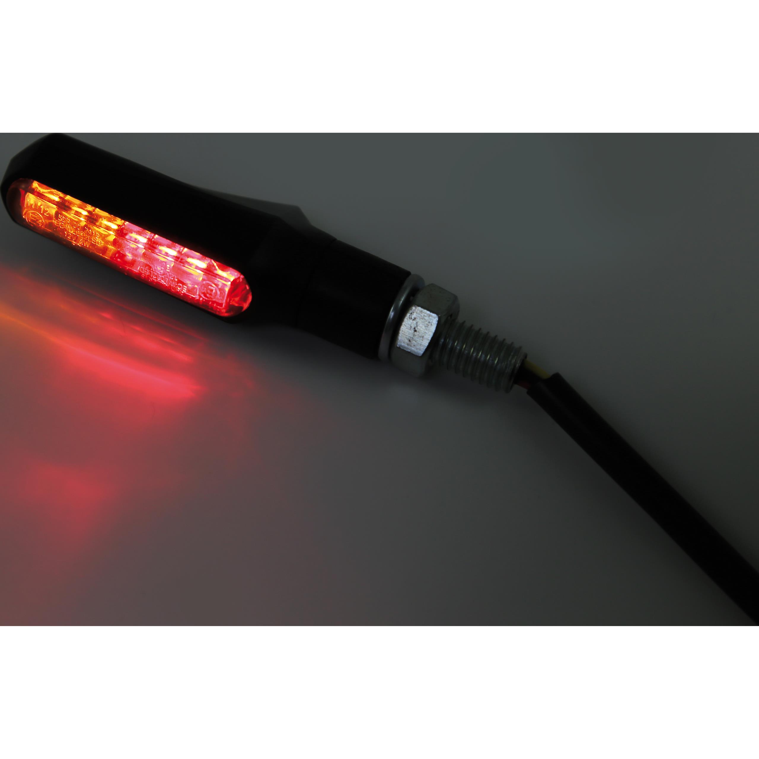 HIGHSIDER smart-LED Rücklicht/Blinkerpaar M8 Shorty Fin schwarz, getönt-5706471029001260