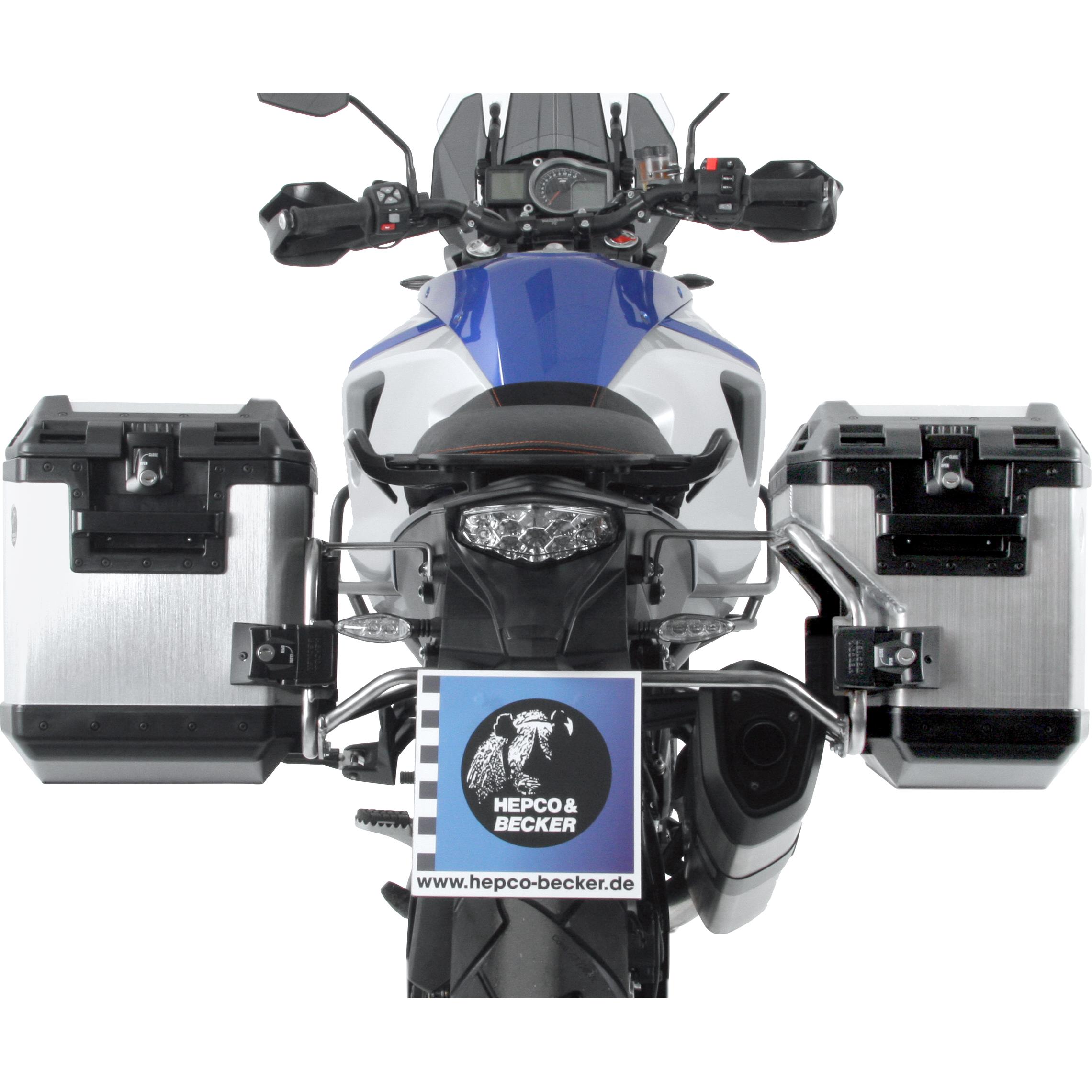 Hepco & Becker Xplorer Cutout Kofferset silber für KTM 1090 Adventure - Motorradzubehör - Motorradgepäck