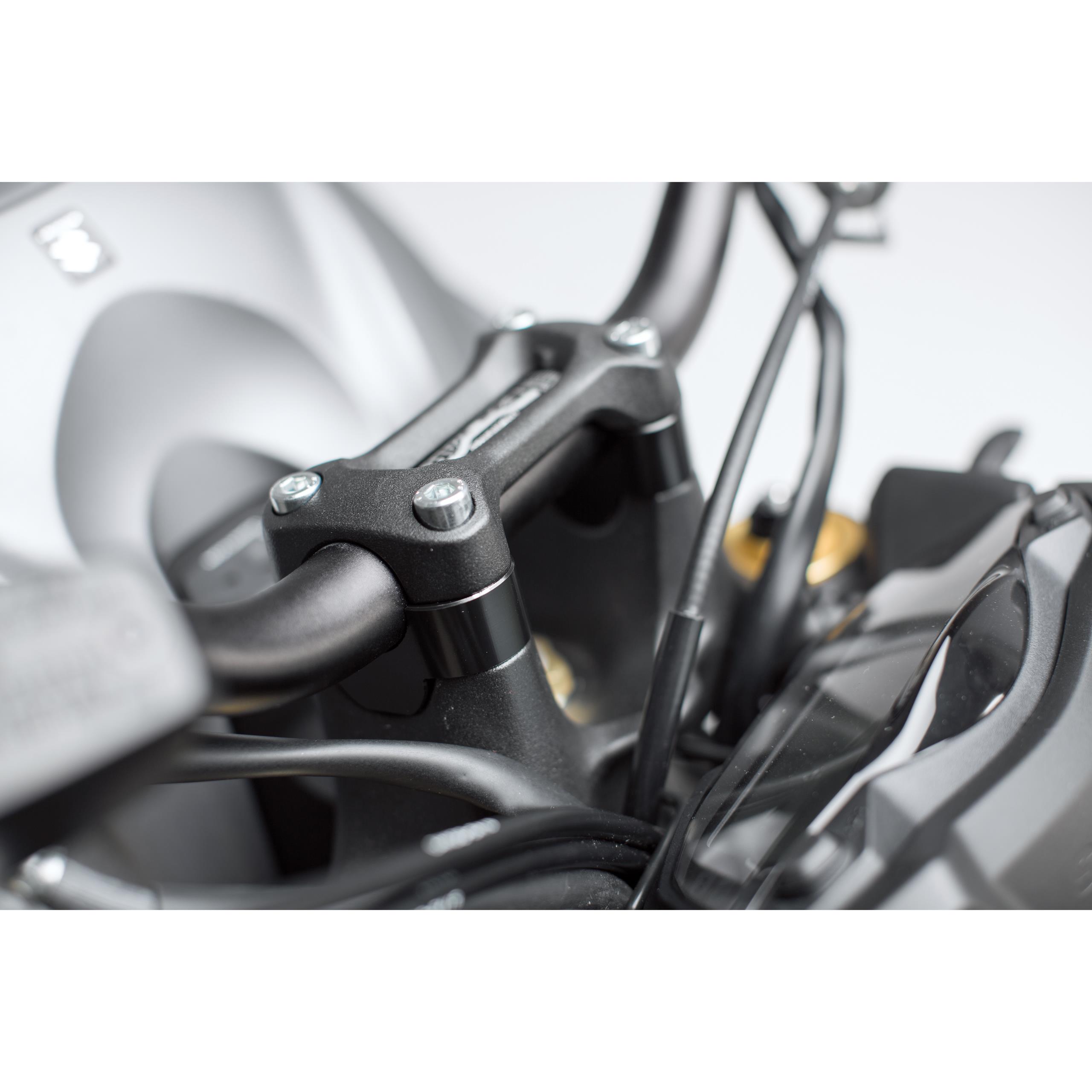 SW-MOTECH Lenkererhöhung LL 20mm LEH.05.039.10001/B für Suzuki schwarz - Motorradteile & Ersatzteile - Lenker, Griffe & Hebel
