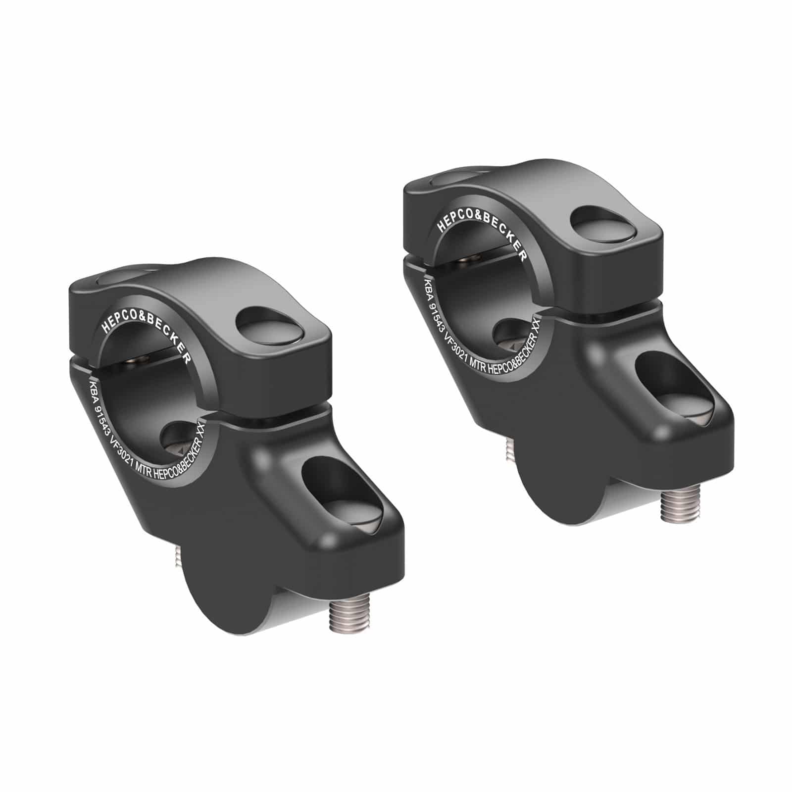 Hepco & Becker handlebar relocation 30/21mm black for Triumph Scrambler 400 XC
