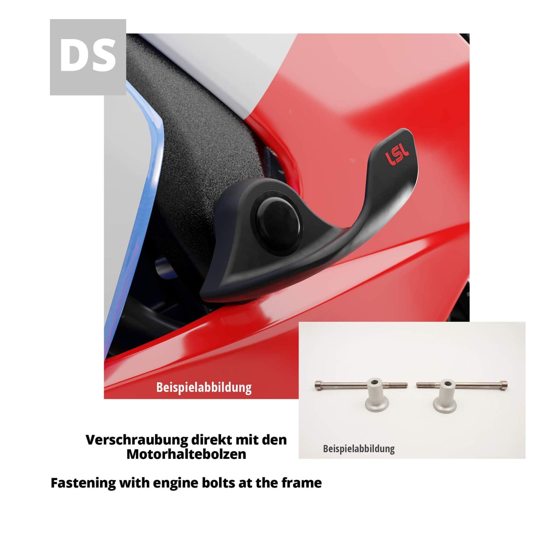 LSL Sturzpadanbausatz SlideWing für Kawasaki Ninja 650 2017- - Motorradteile & Ersatzteile - Anbauteile