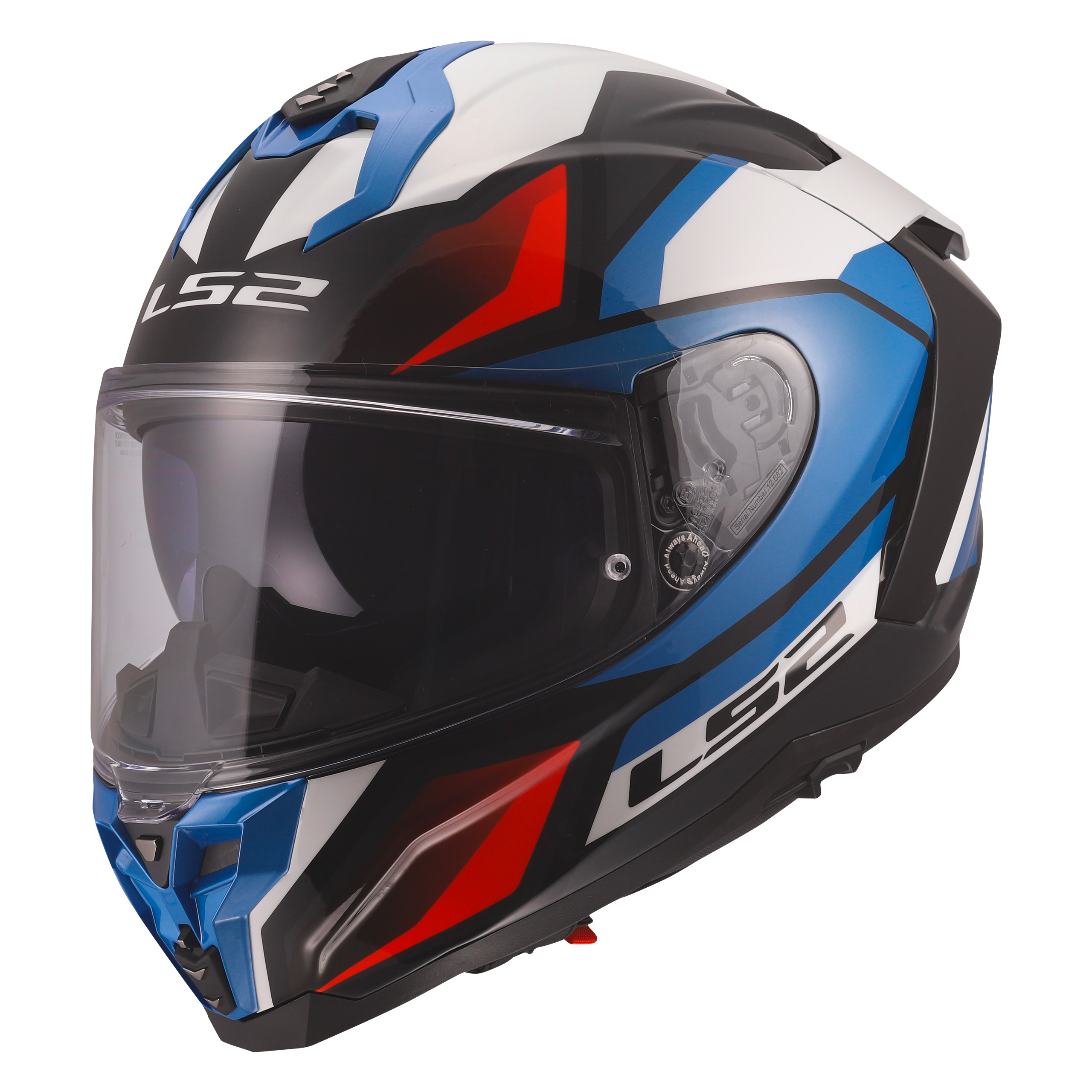 LS2 FF817 Challenger II Viper Rot/Weiß/Blau Dekor S - Helme & Brillen - Motorradhelme