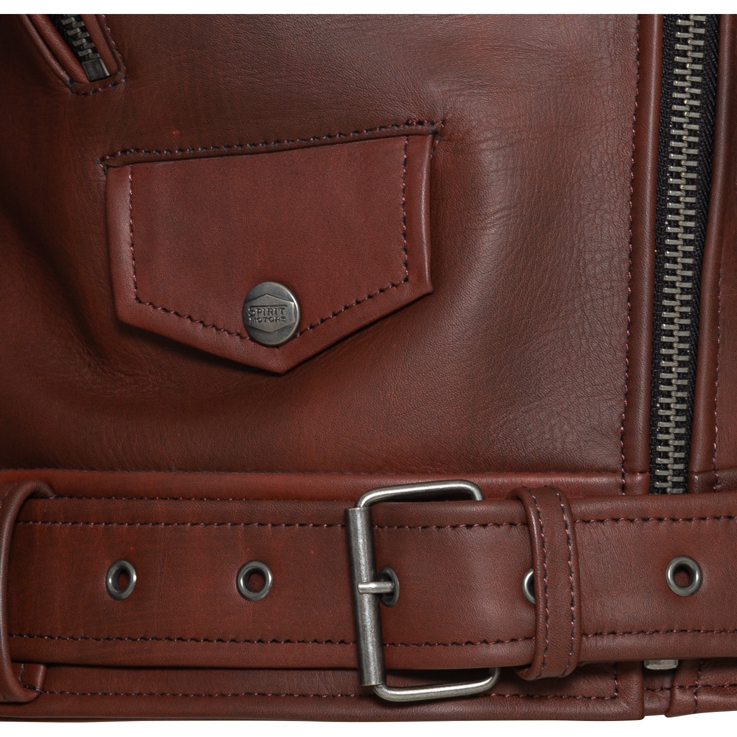 Spirit Motors-Bad Bonnie Damen Lederjacke rot M-1000111999002109