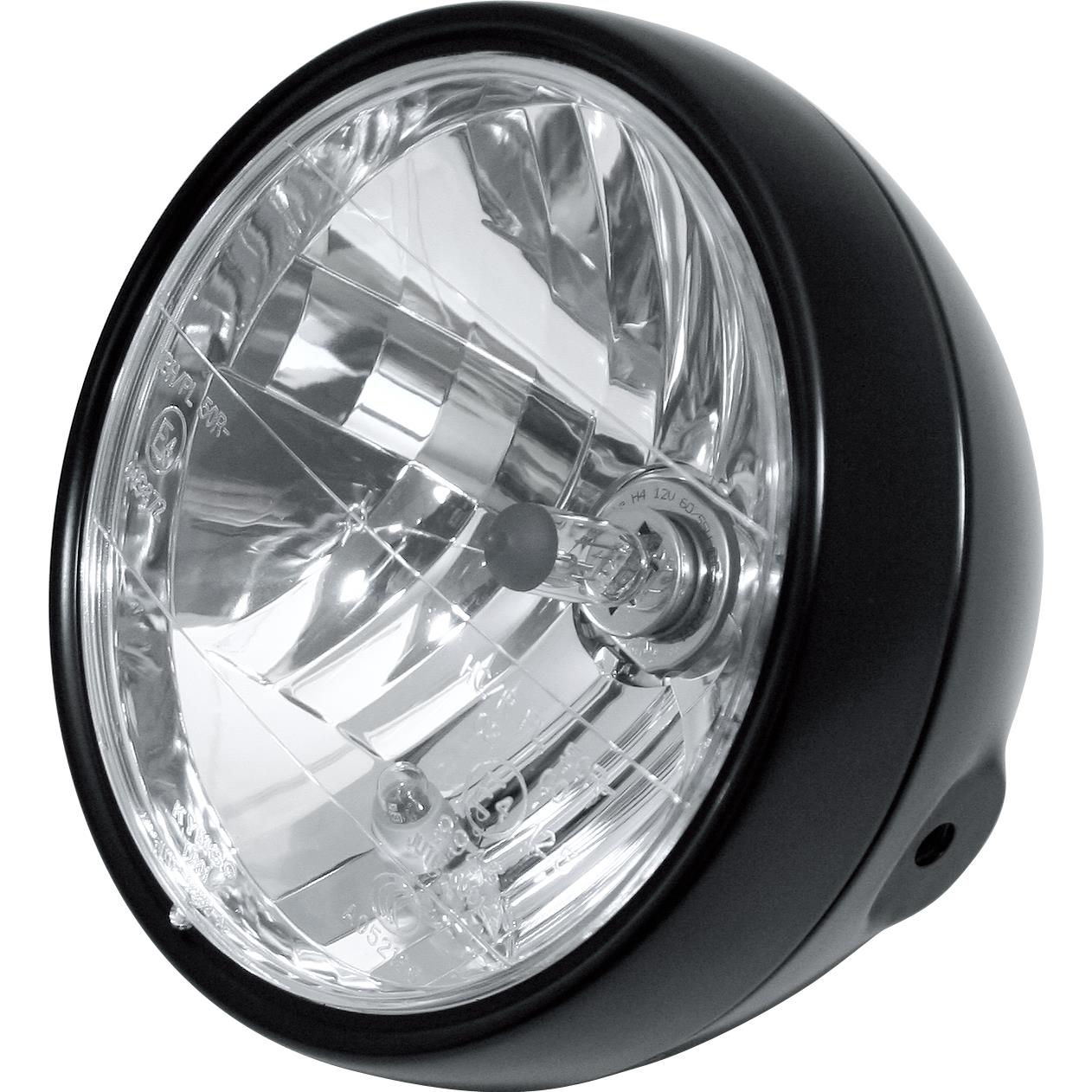 Shin Yo-Hauptscheinwerfer H4 Klarglas Ø190 mm seitlich matt schwarz-5690611033004000