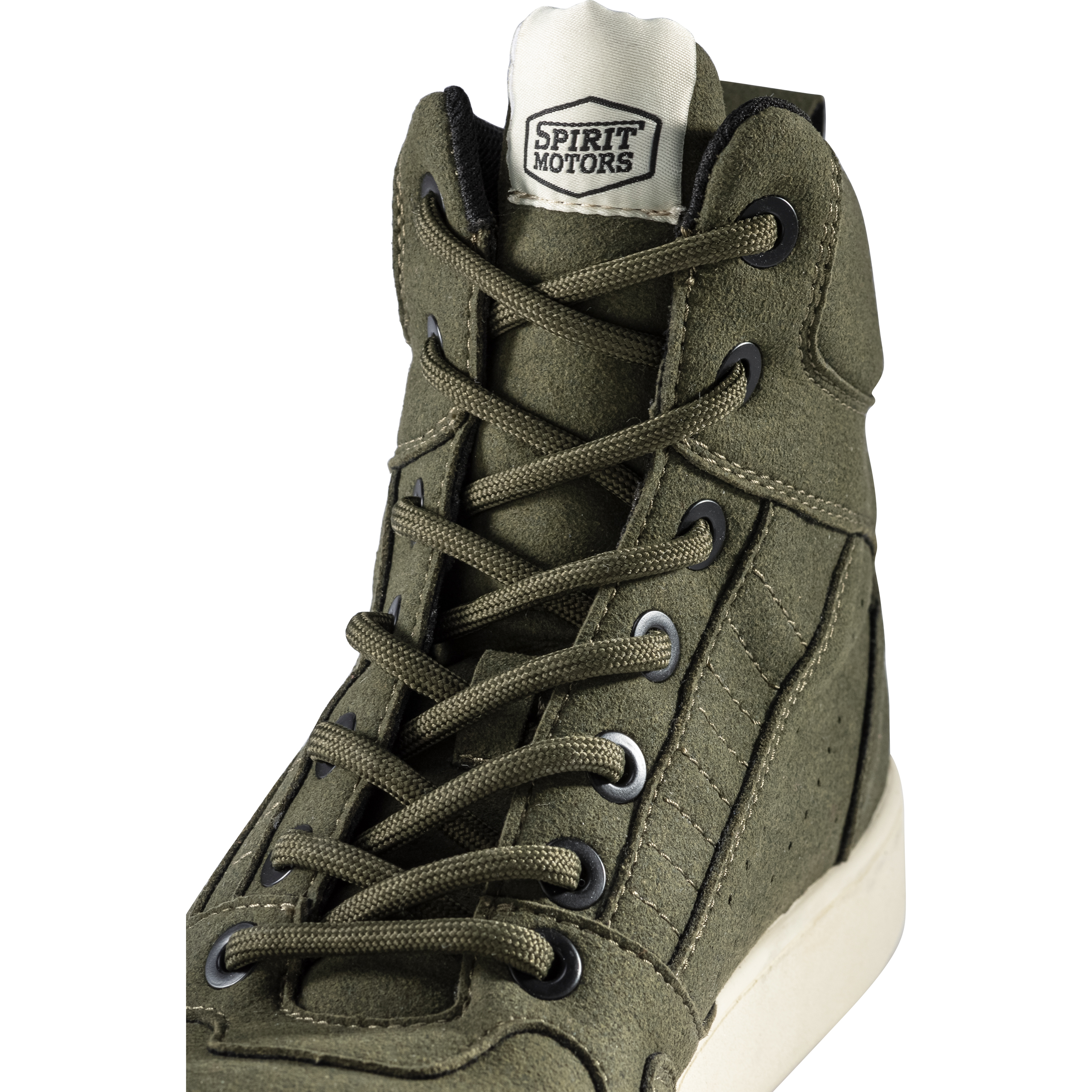 Spirit Motors-Billy Winker Motorradschnürstiefel kurz olive 42-3006661999026742