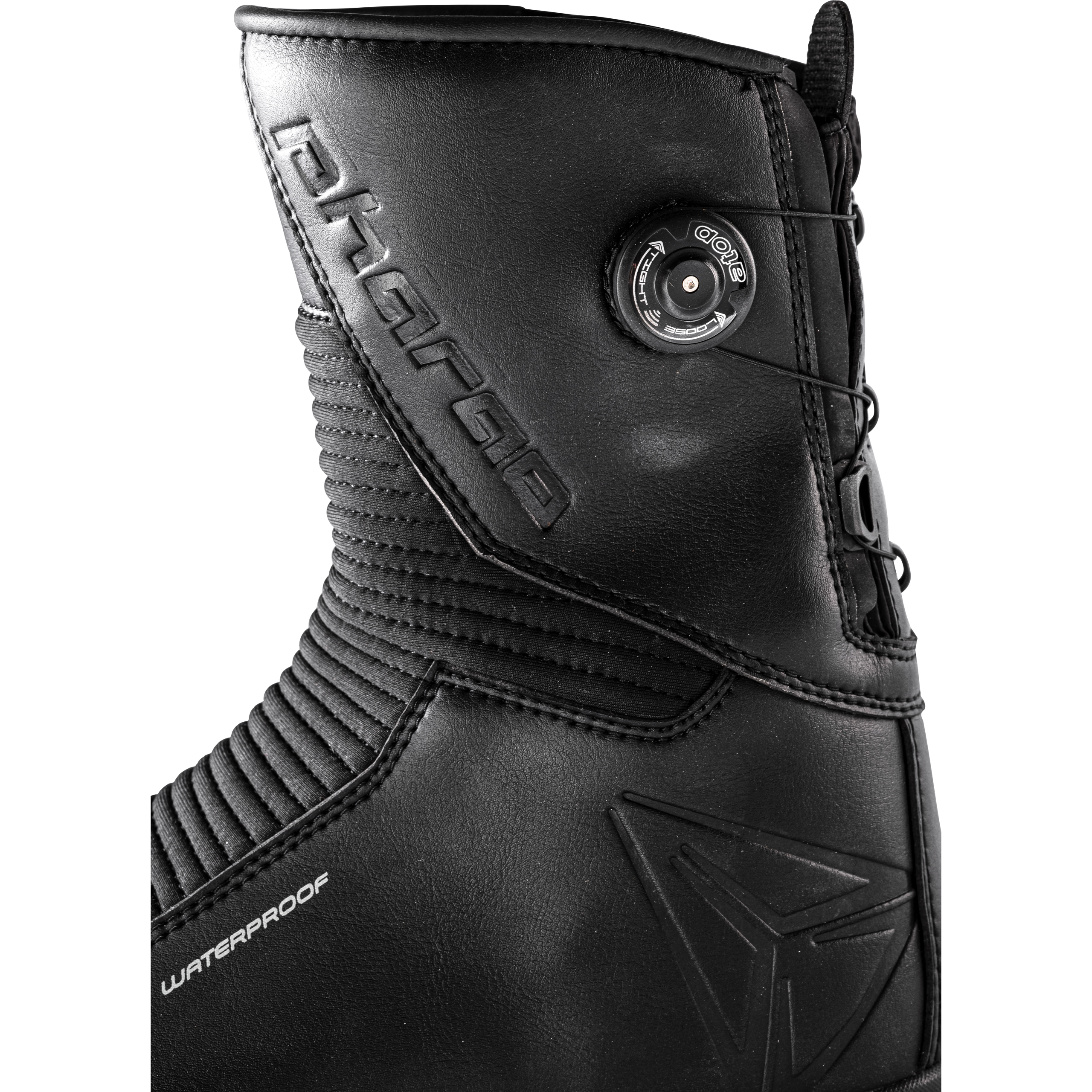 Pharao-Delta WP Motorradschnürstiefel lang schwarz 45-3006561999001745