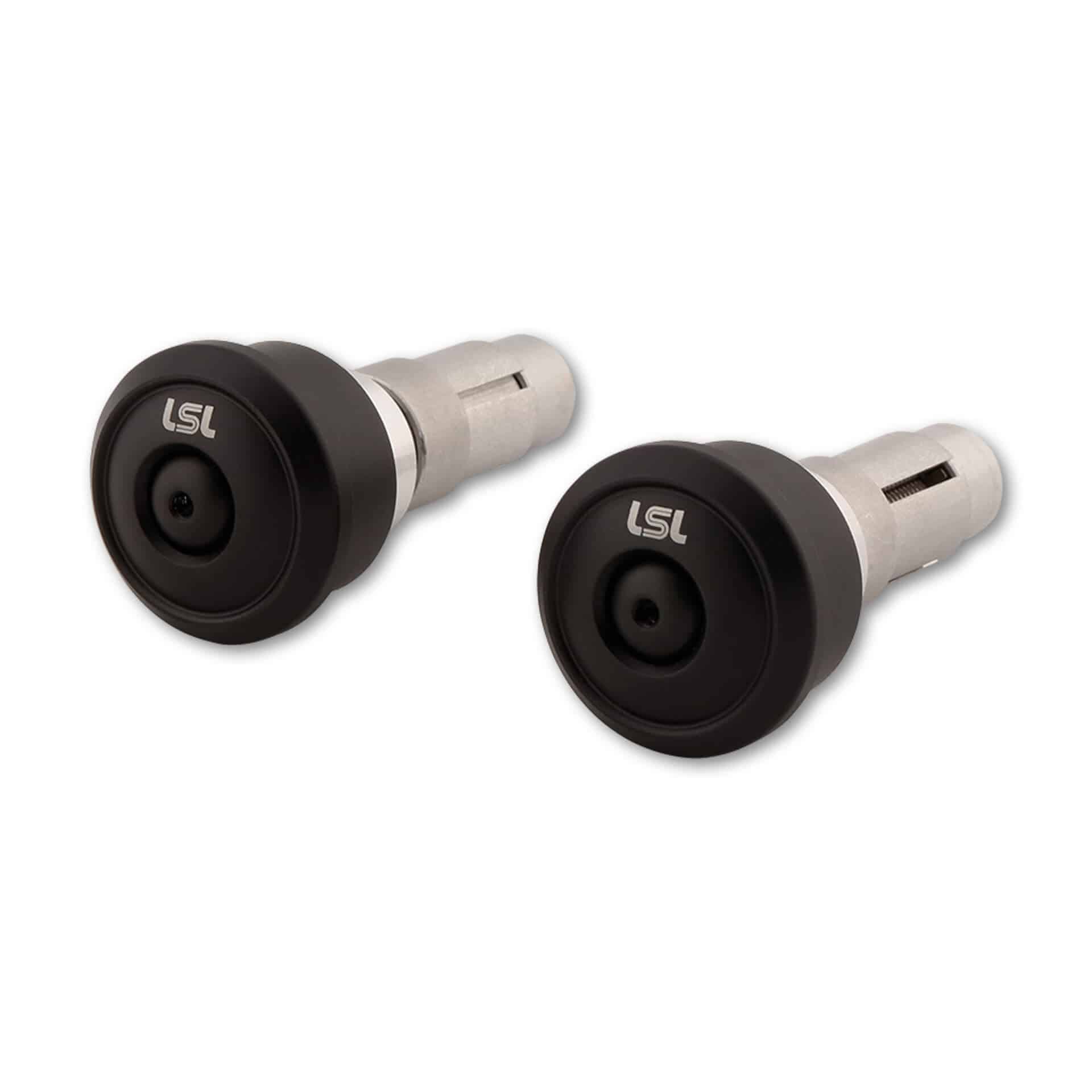 LSL handlebar weights for 12-22mm inner Ø retro black