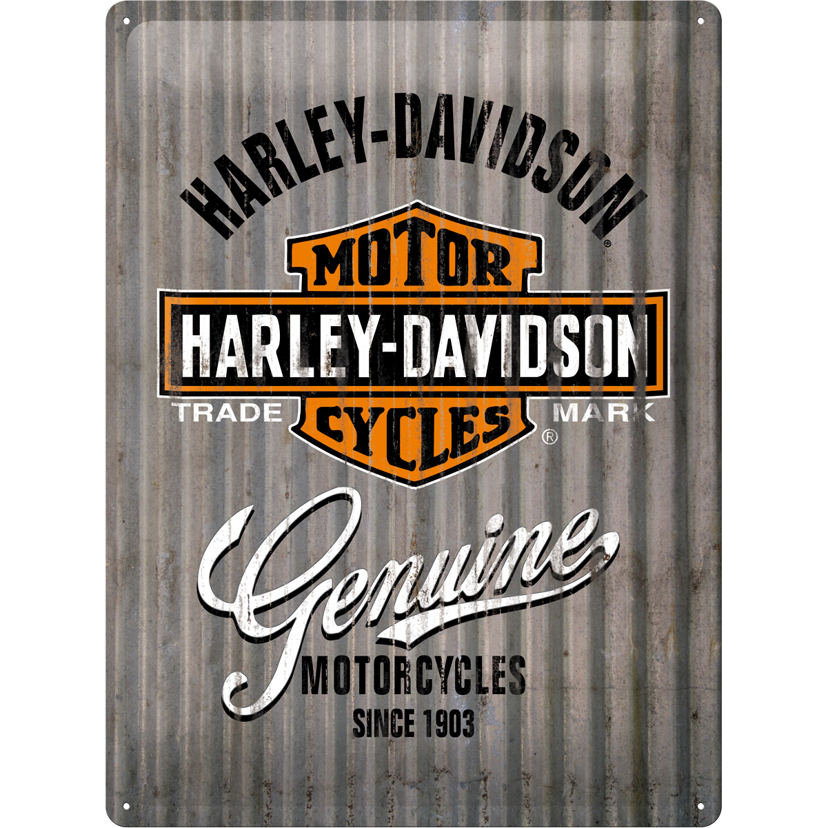 Nostalgic-Art-Blechschild 30 x 40 Harley-Davidson "Metal Wall"-5740881207000710