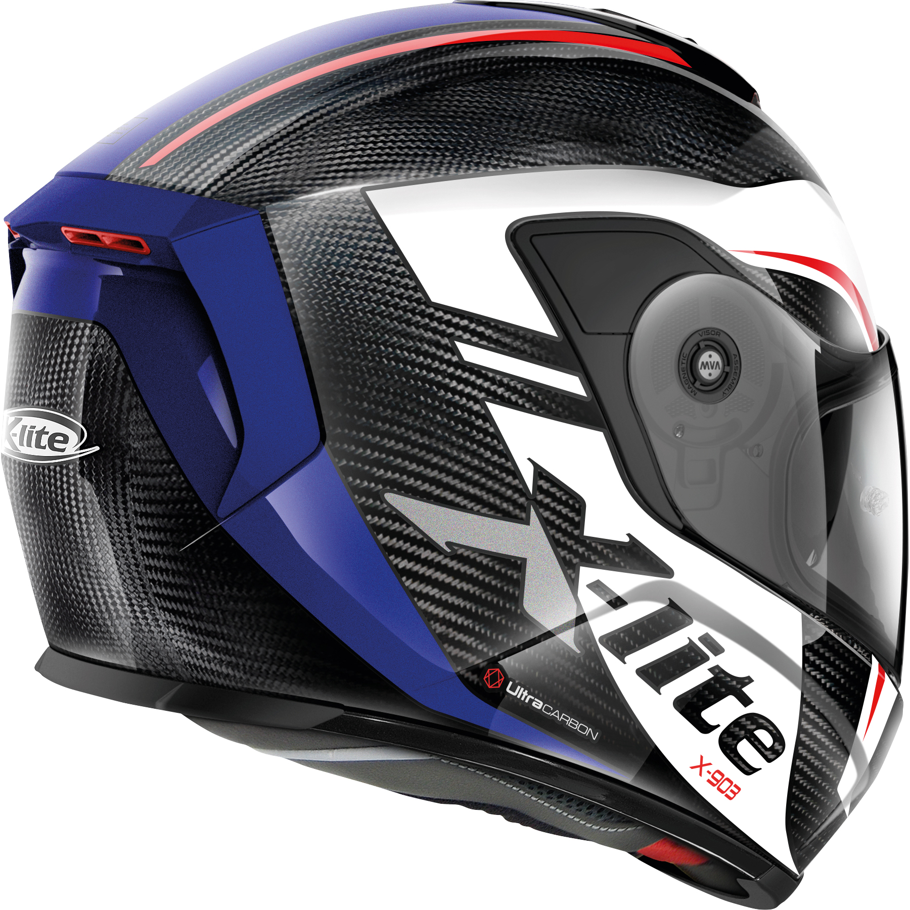 X-Lite-X-903 n-com Ultra Carbon Maven red/white/blue #42-4603551999056