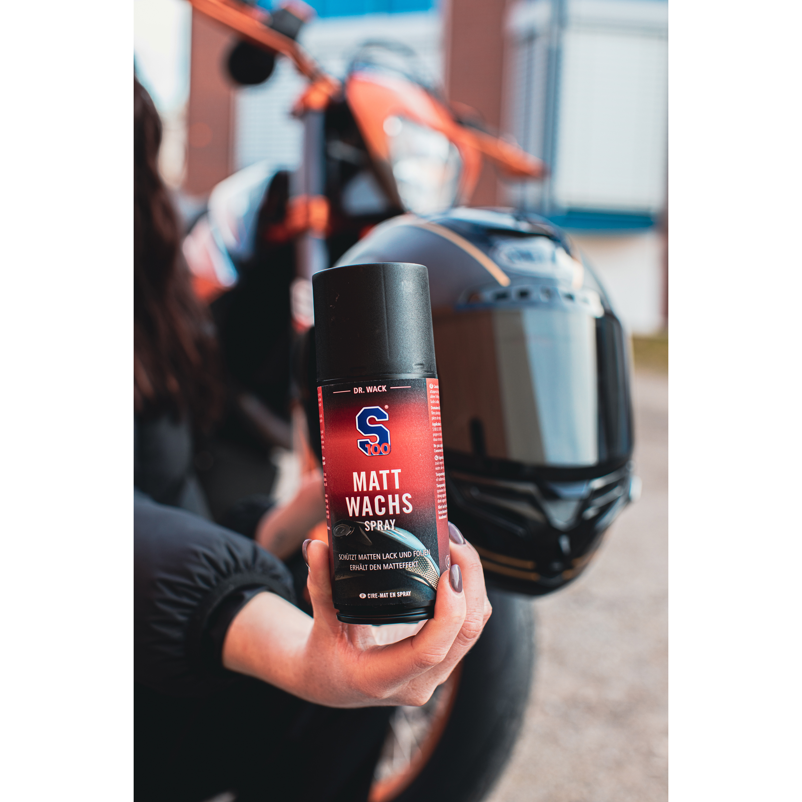 S100-Matt-Wachs Spray 250 ml inkl. Mikrofasertuch-5735881262001330