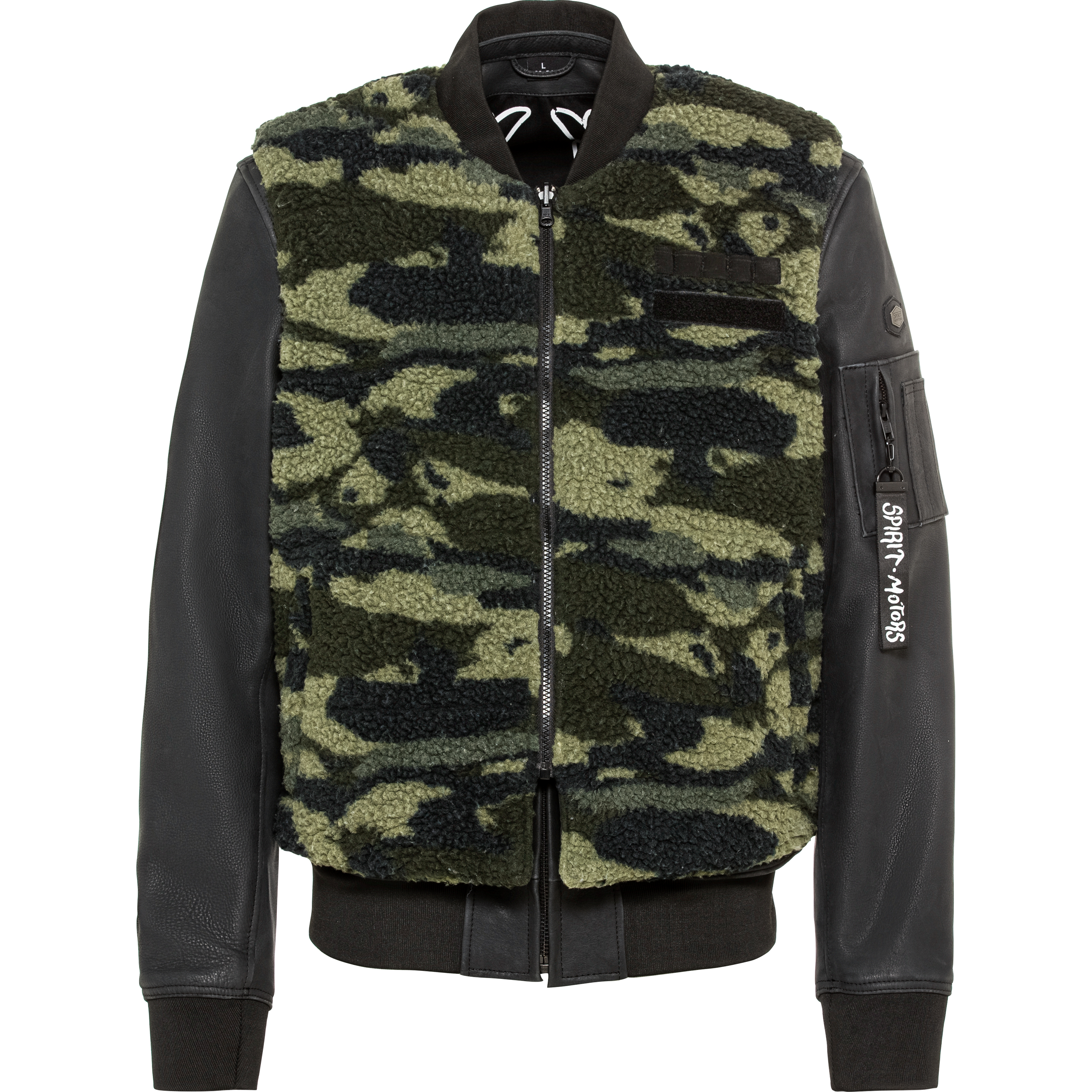 Spirit Motors-Mad Jason Lederjacke schwarz-1006381999001