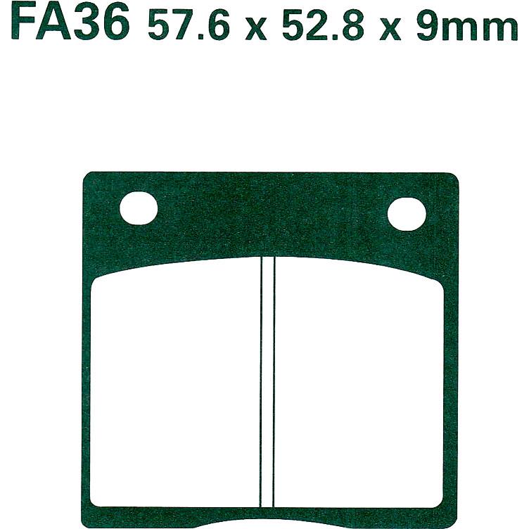 Hi-Q Bremsbeläge organisch FA036 57,6x52,8x9mm - Motorradteile & Ersatzteile - Bremsen