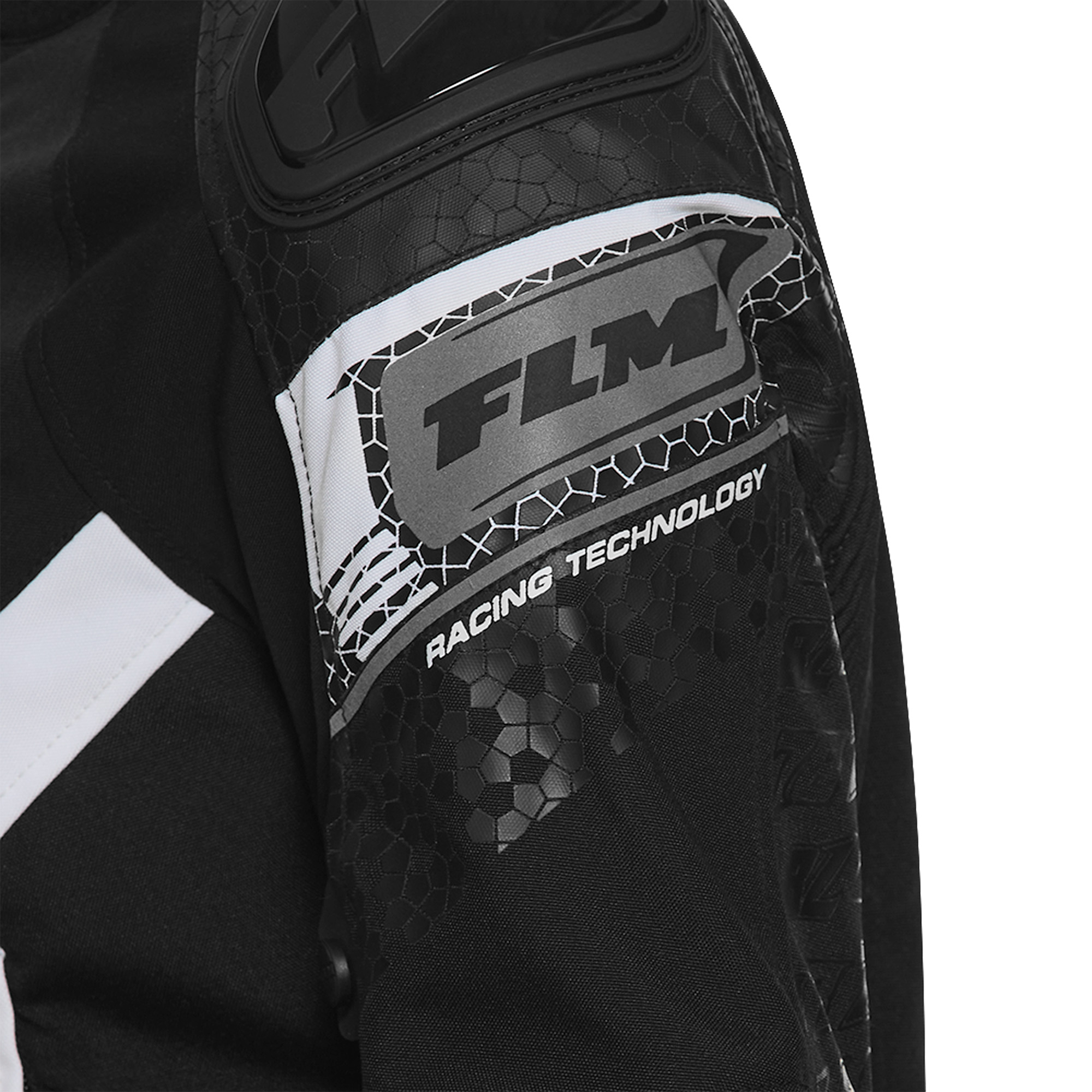 FLM-Octane Damen Textiljacke 2 schwarz/weiß M-0000828999031009