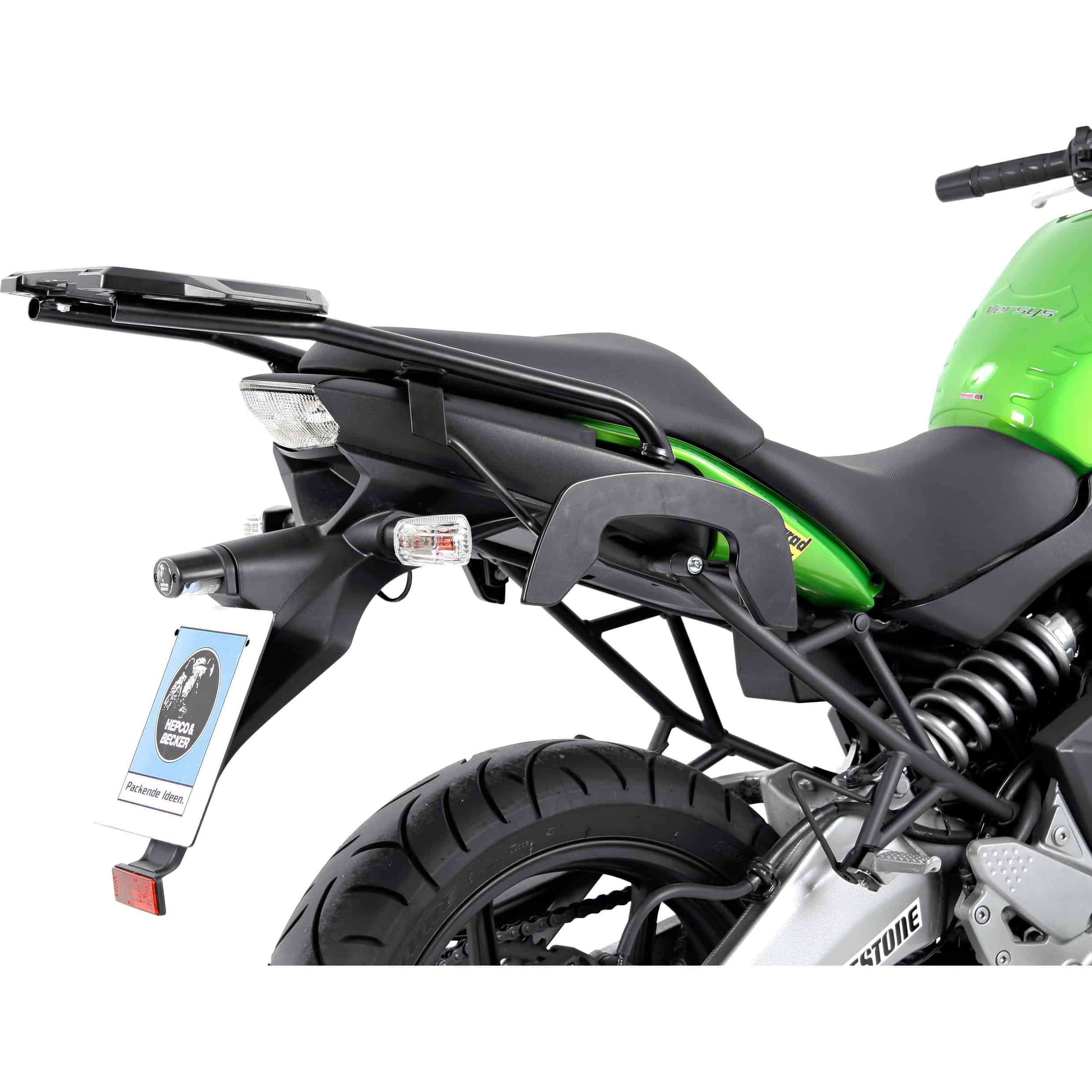 Hepco & Becker Alurack Gepäckbrücke schwarz für KLE 650 Versys 2007-2009 - Motorradzubehör - Motorradgepäck