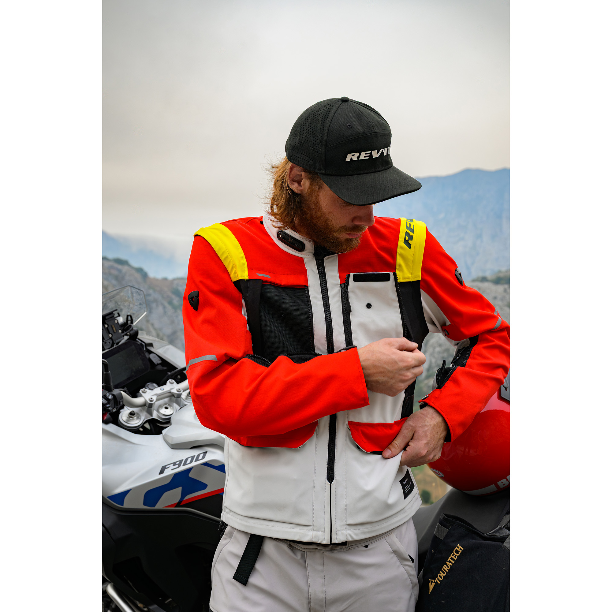 REV'IT!-Offtrack 3 H2O Jacke rot/weiß L-0002058999057010