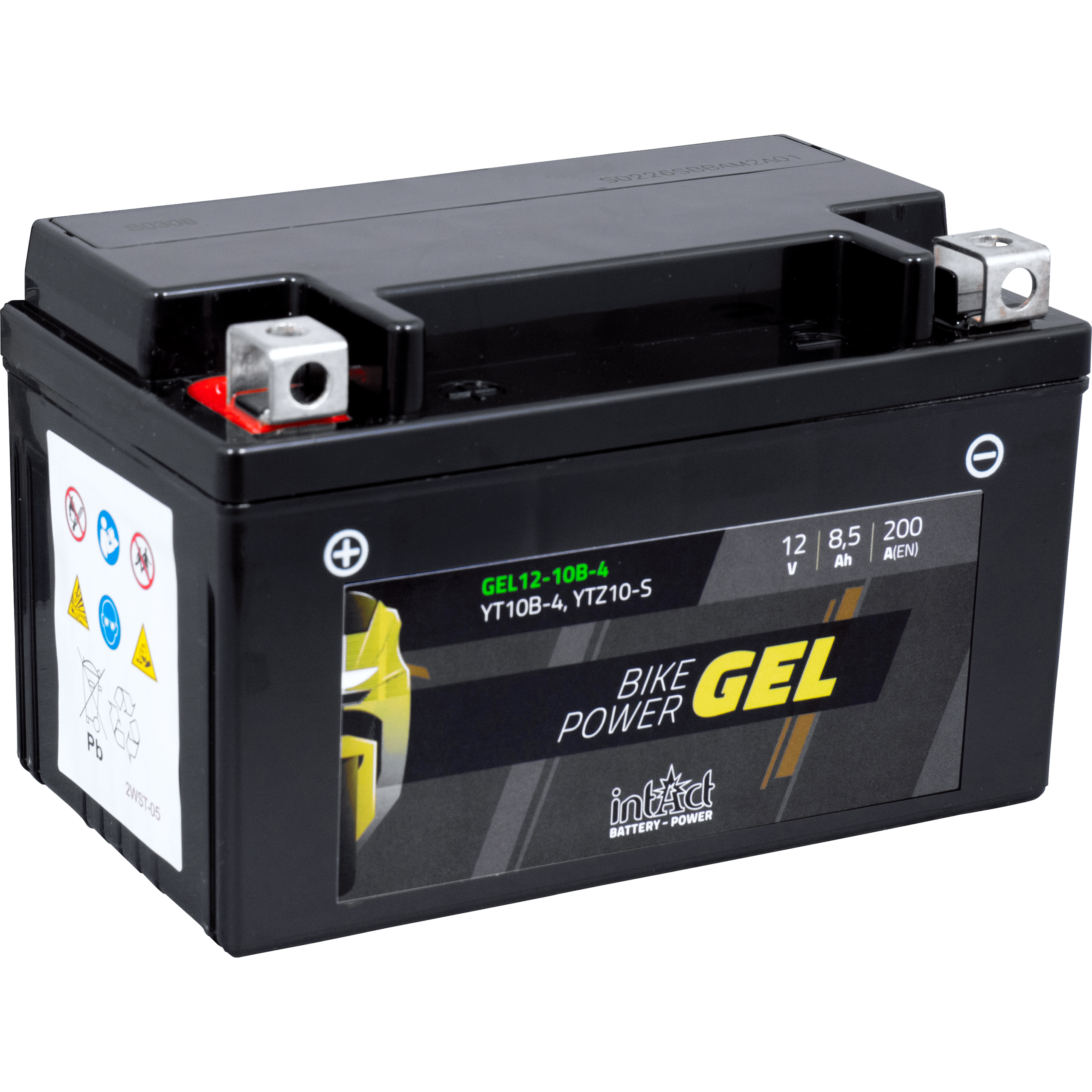 intAct Batterie Bike Power Gel geschlossen YTZ10S/YT10B-4 12V 8,5Ah - Motorradteile & Ersatzteile - Batterien