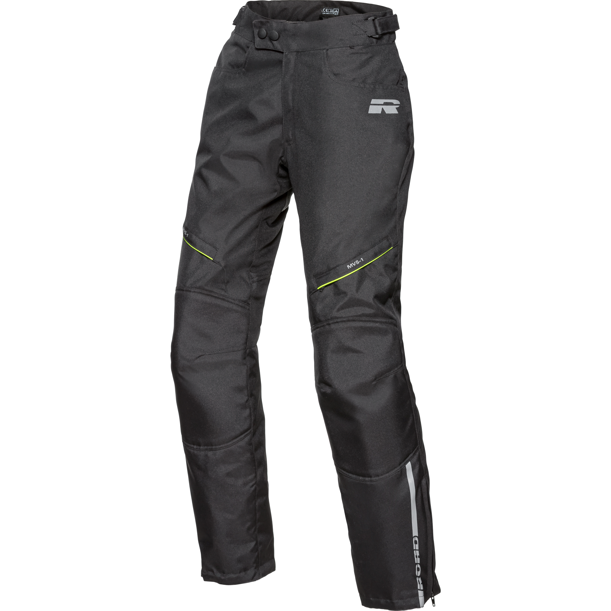 Road Touring WP Damen Textilhose 1.0 schwarz/neongelb L - Motorradbekleidung - Touring Motorradbekleidung