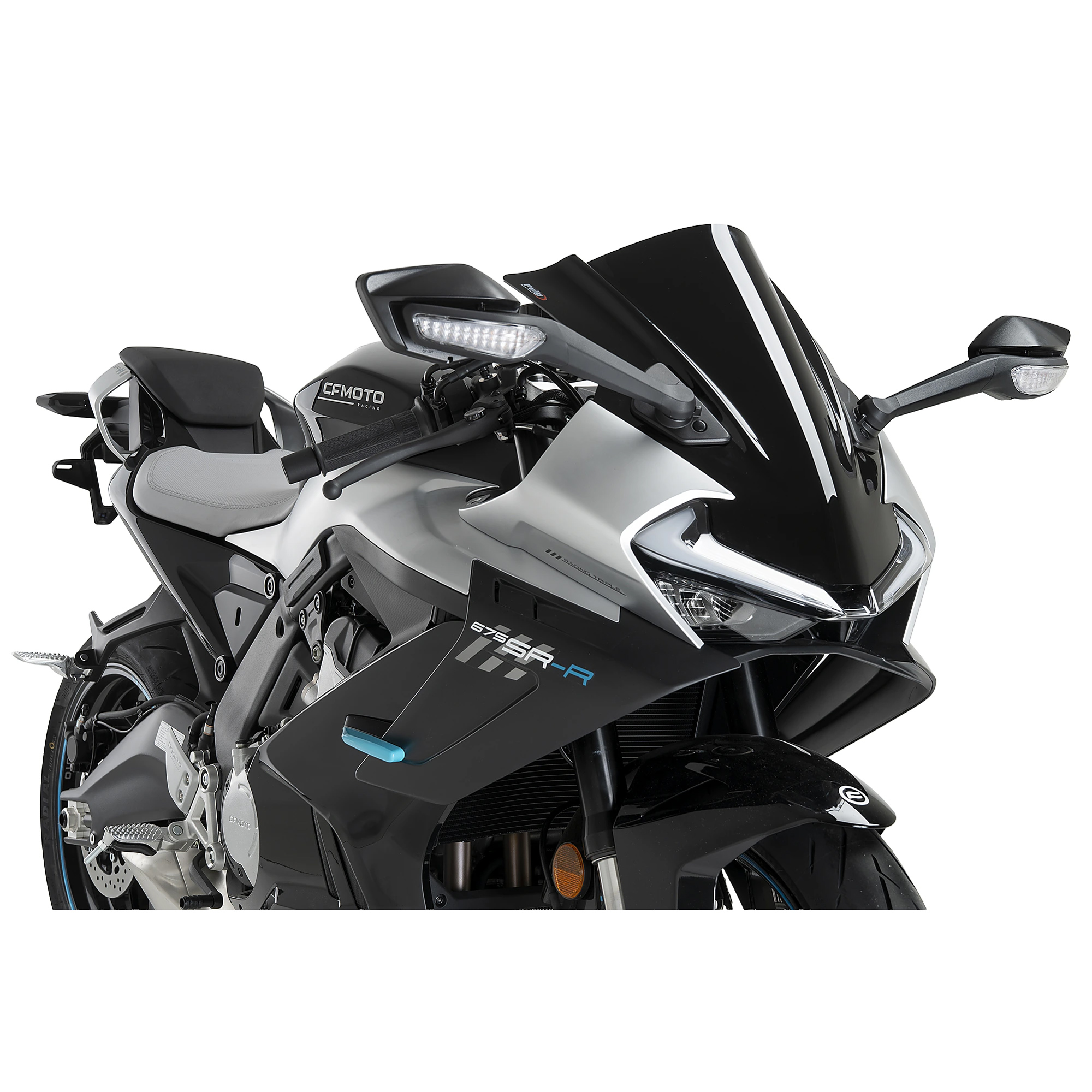 Puig Verkleidungsscheibe Z-Racing schwarz für CF Moto 675 SR-R - Motorradteile & Ersatzteile - Verkleidungen & Abdeckungen