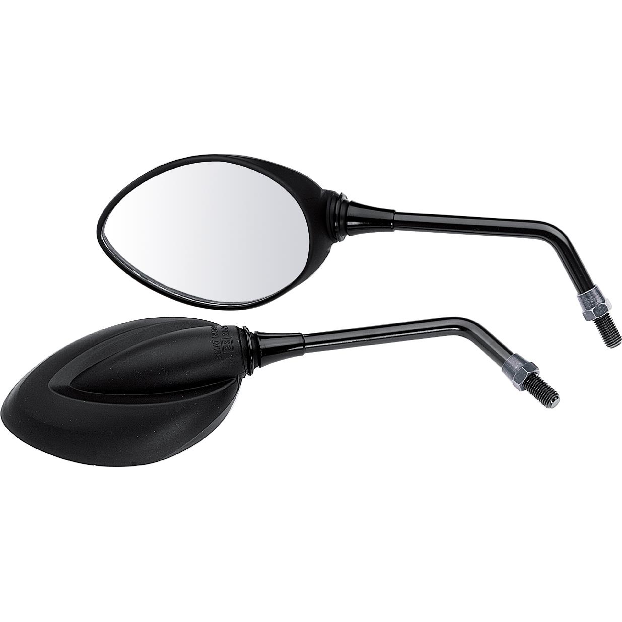 Smat Nord Lenkerspiegel M10x1,25R Elegant Sport schwarz - Motorradteile & Ersatzteile - Motorradspiegel