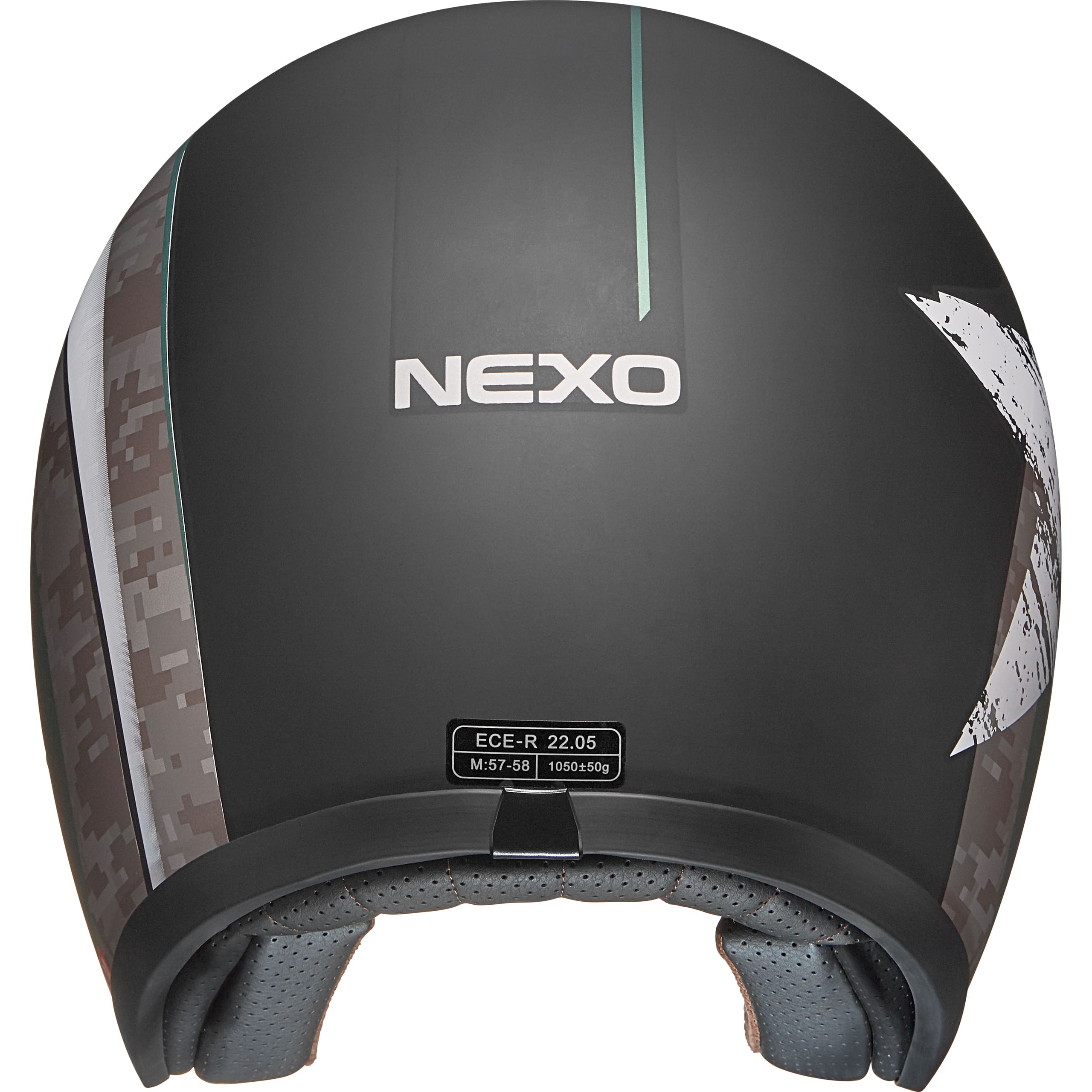 Nexo-Jethelm Urban Style Camo Grau/Grün Dekor #20 L-4901441999064010