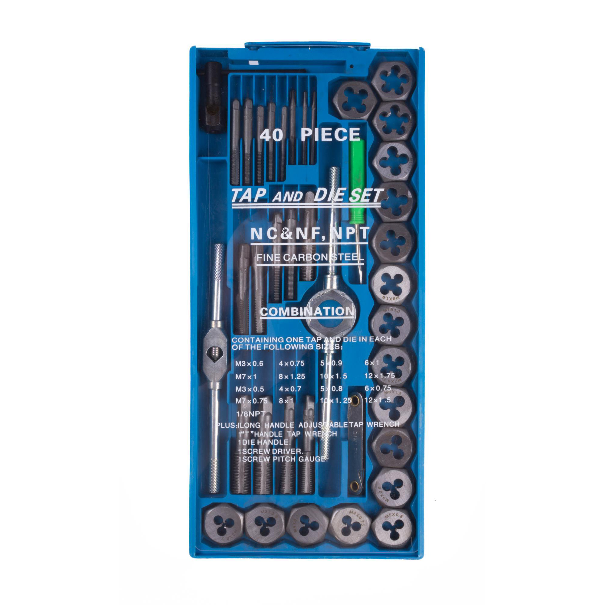 Benson Tools thread cutting set metric 40 pcs.