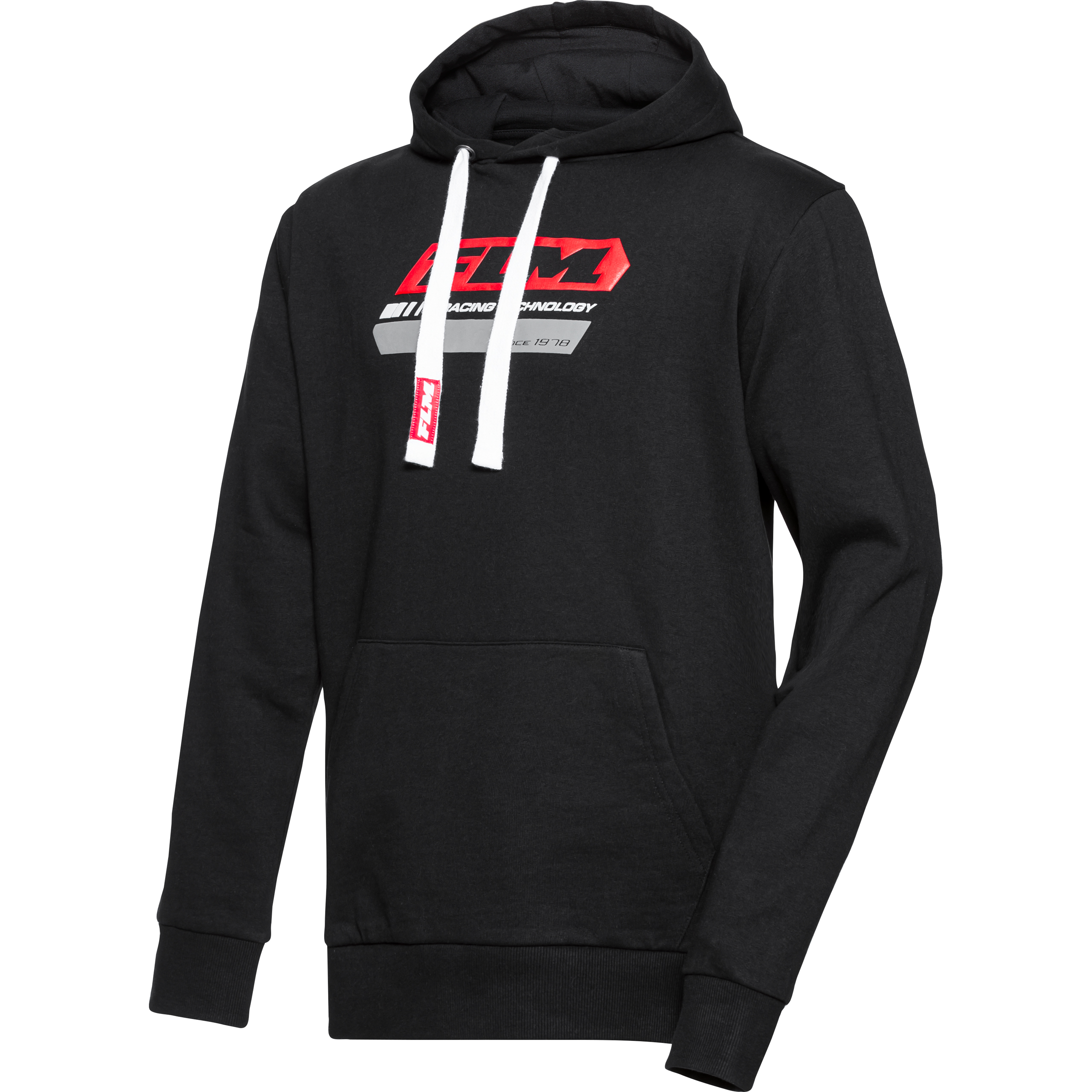 FLM Hoodie Racing schwarz XL - Motorradbekleidung - Motorradjacken