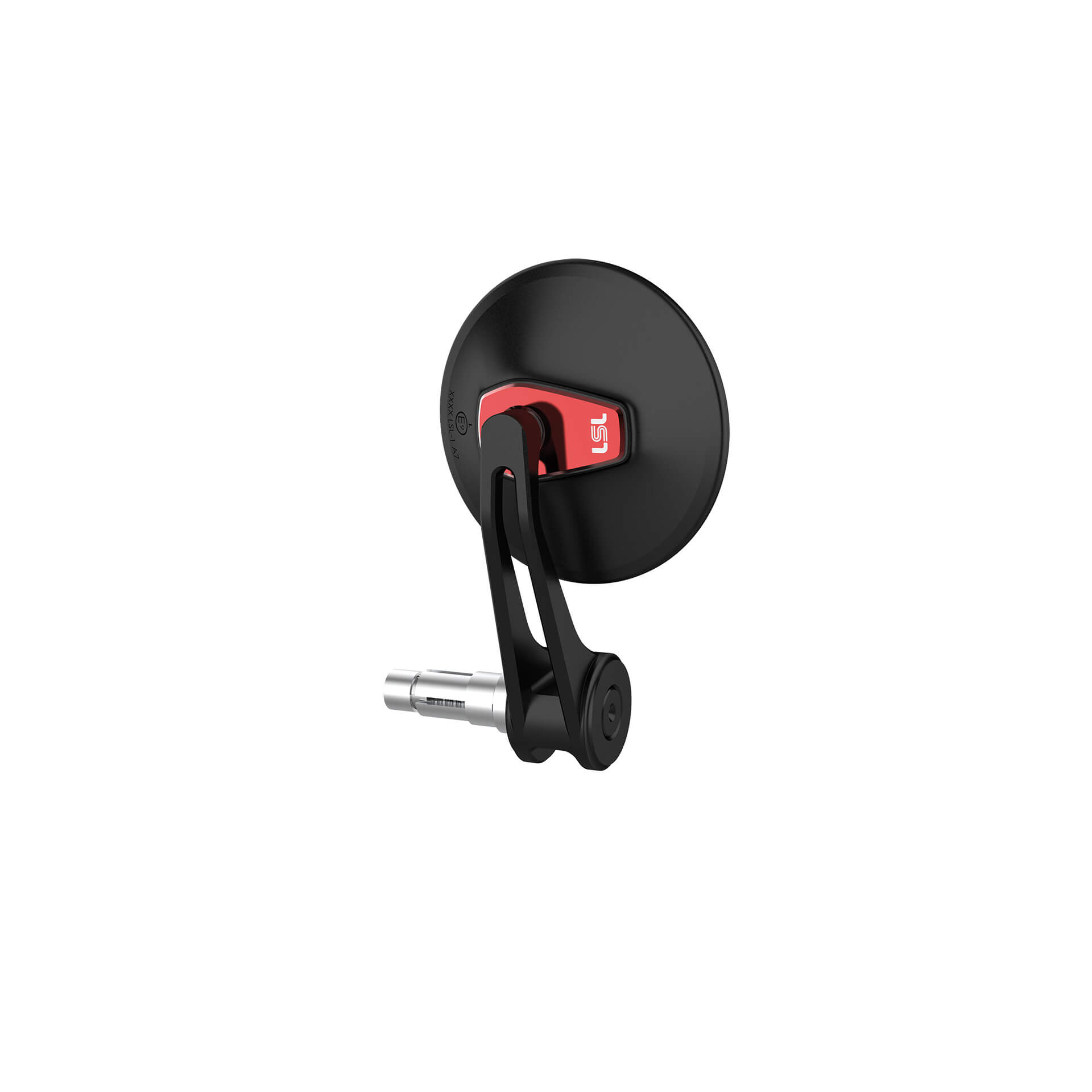 LSL Lenkerendenspiegel 12-21mm Ergonia Ø95mm schwarz/rot - Motorradteile & Ersatzteile - Motorradspiegel