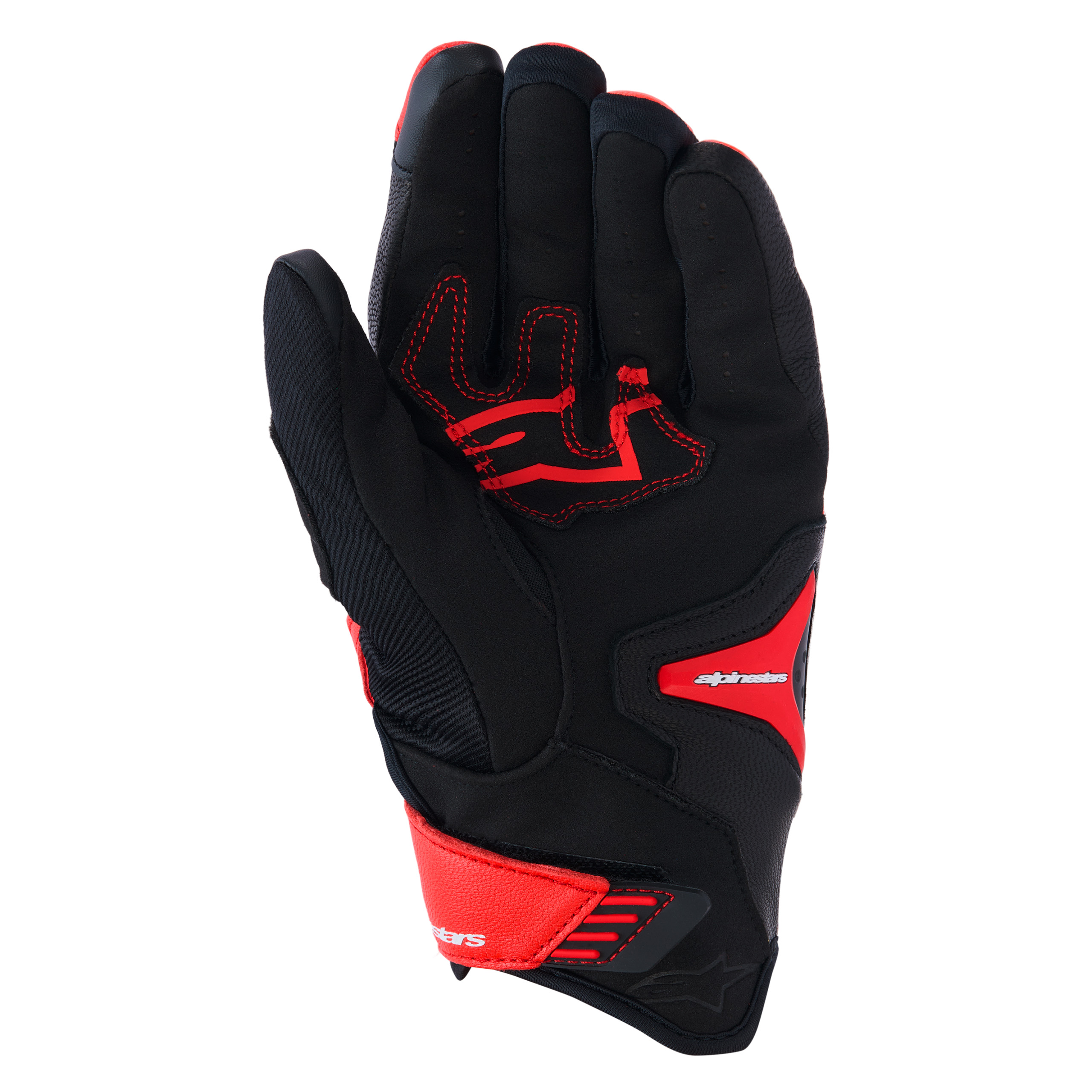 Alpinestars-SP-R Pro Sporthandschuh kurz leuchtrot/fluo rot/schwarz M-0001716007133009