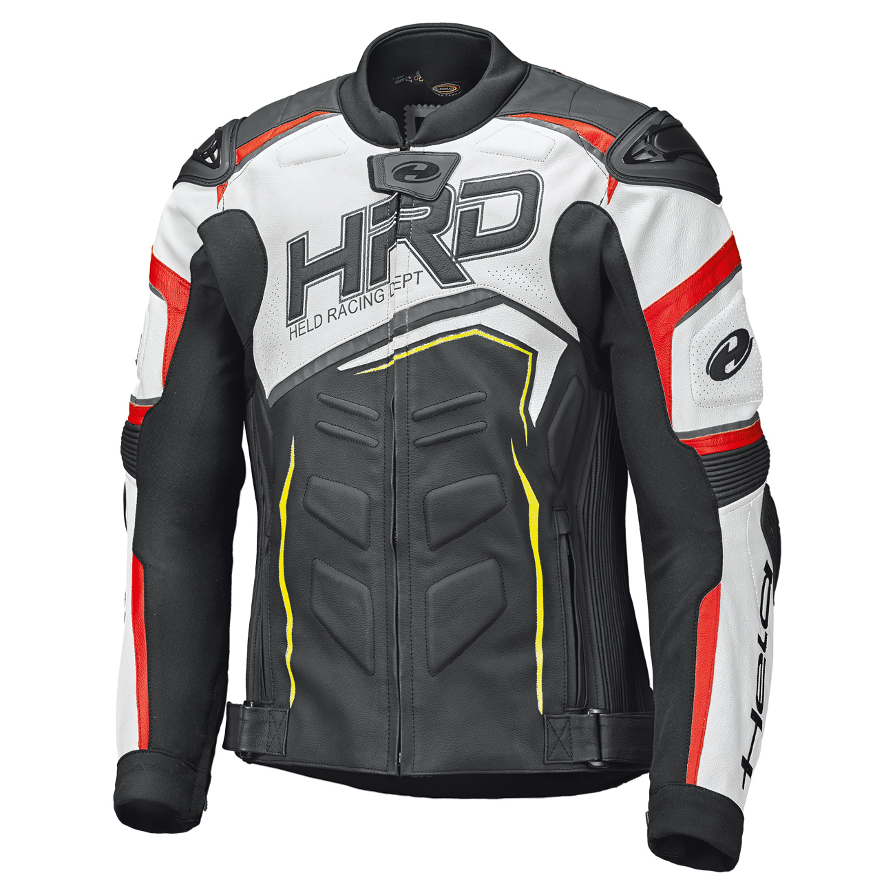 Held-Safer II Sportliche Lederjacke schwarz/weiß/rot-0001077999035