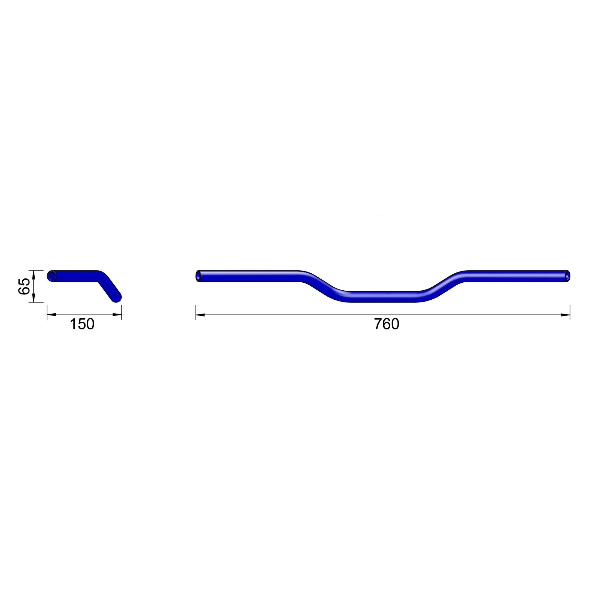 LSL-Lenker Ø22mm Alu Superbike A01 764mm-0002371080000004