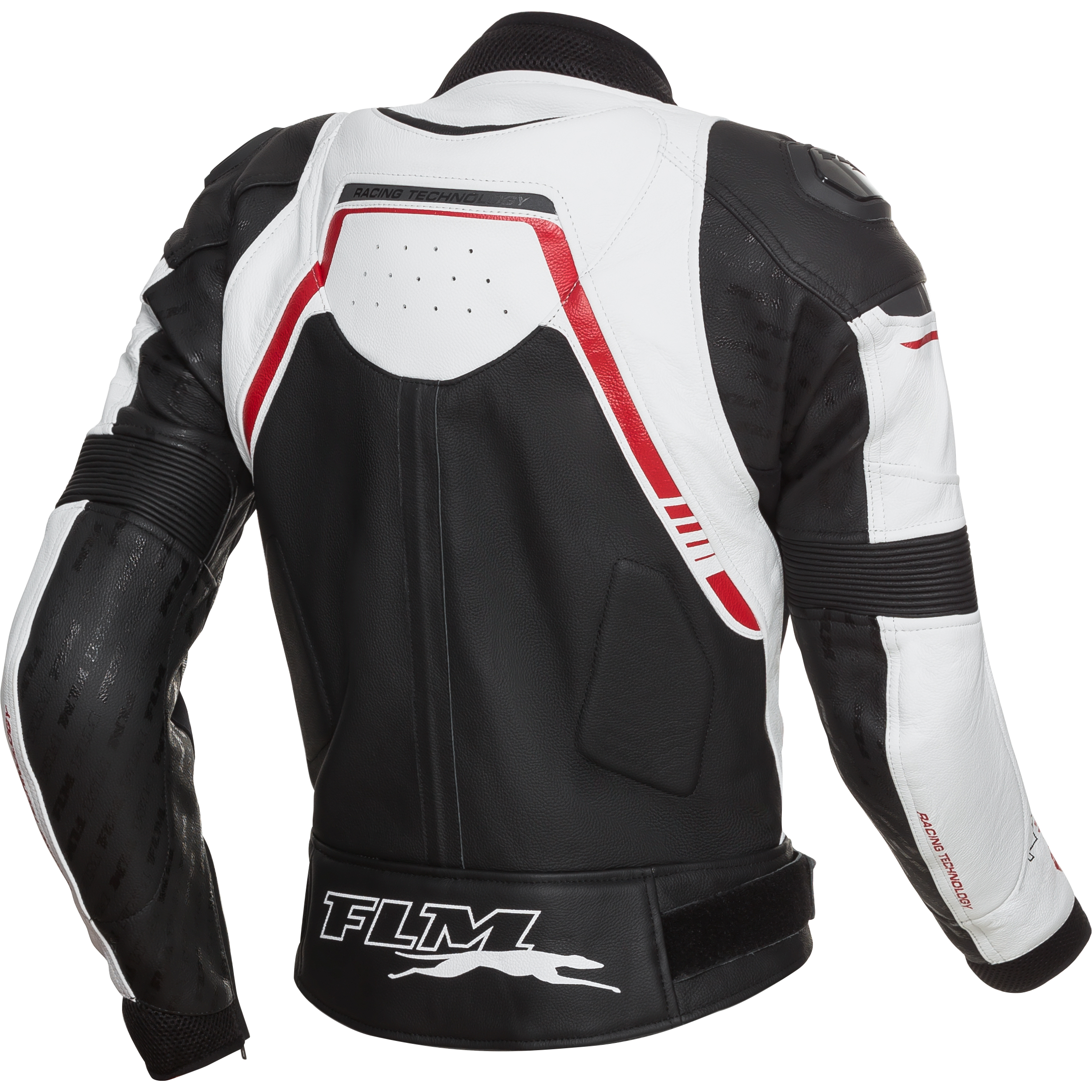 FLM-Sports Damen Lederkombijacke 3.1 schwarz/weiß 36-1005721999004405