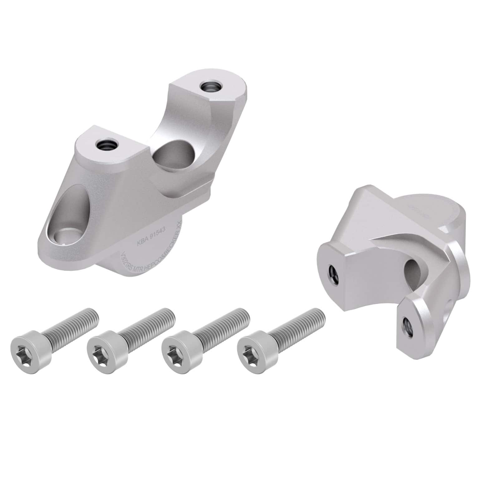 Hepco & Becker Lenkerverlegung 30/21mm silber für BMW R 1200 RS 2015-2018 - Motorradteile & Ersatzteile - Lenker, Griffe & Hebel