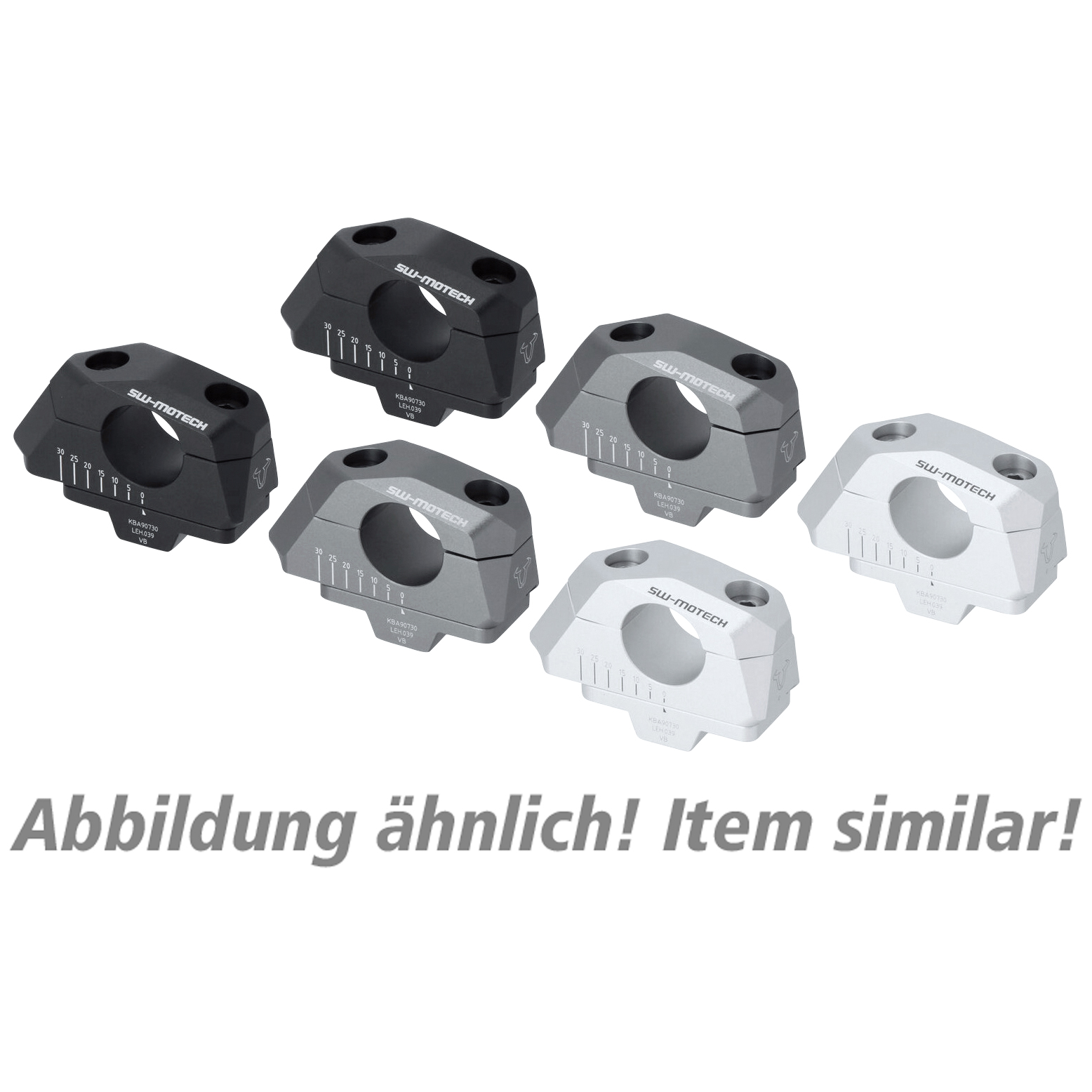 SW-MOTECH Lenkerverlegung variabel für Ø22mm silber - Motorradteile & Ersatzteile - Lenker, Griffe & Hebel