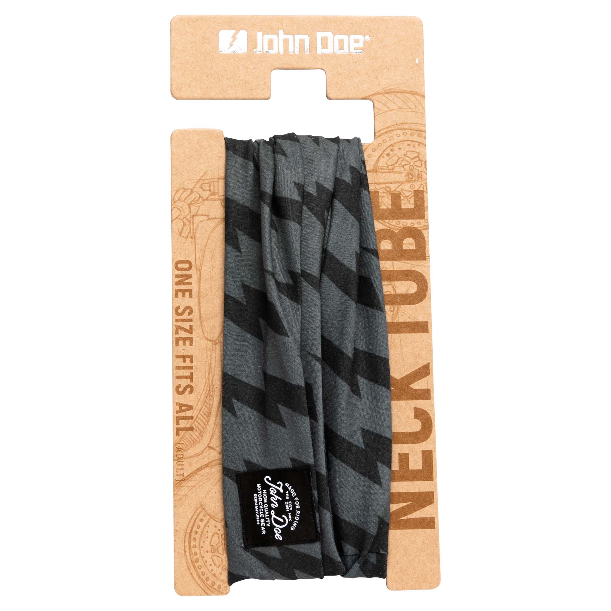 John Doe-Tube Flash Halstuch schwarz/grau-0000497999048