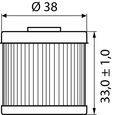 Hi-Q Ölfilter Einsatz OF116 für Honda/Husqvarna/SWM/Kove - Motorradteile & Ersatzteile - Filter & Schläuche