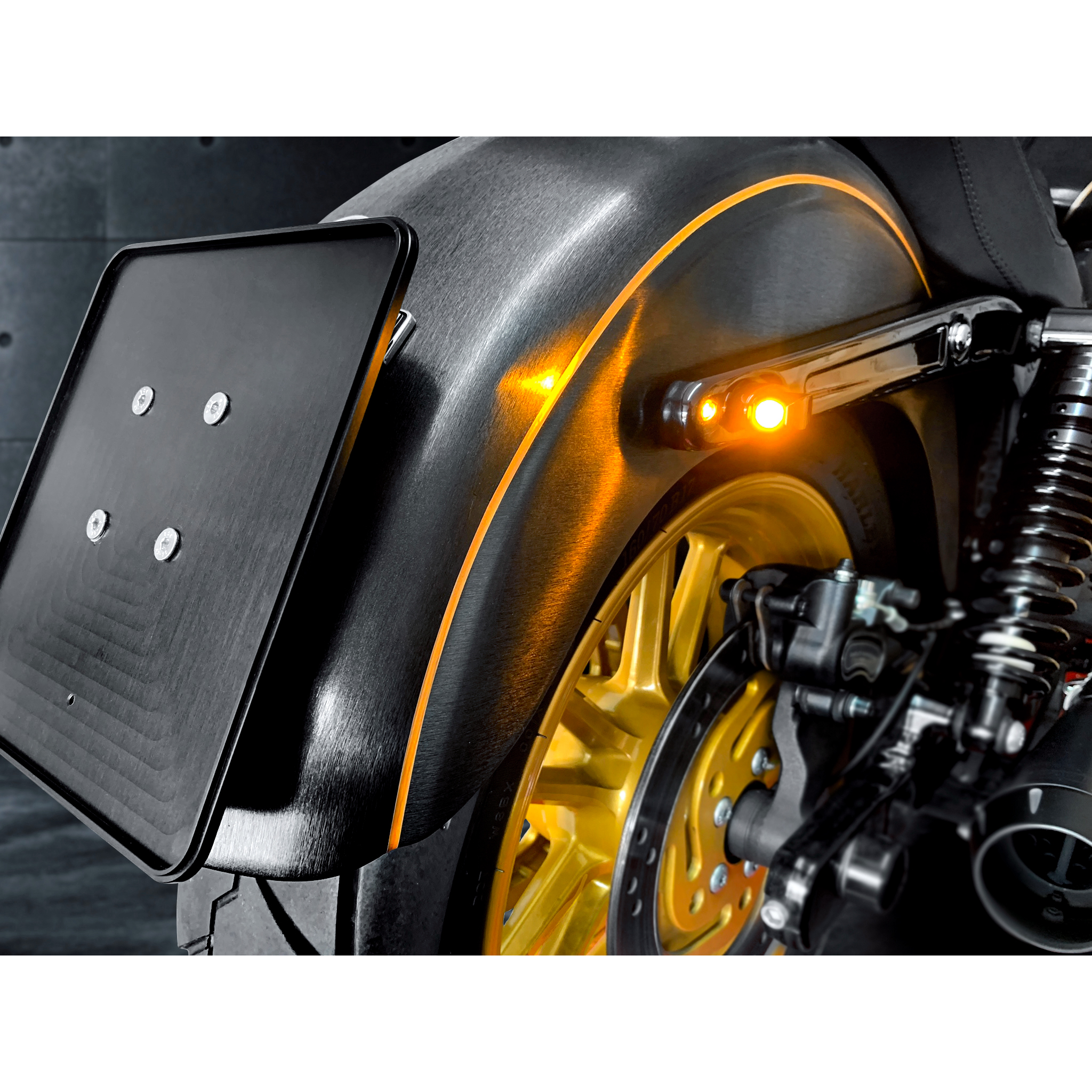 HeinzBikes-LED Fender Blinker/Rücklichtpaar Winglets Nano schwarz-5736181020000050