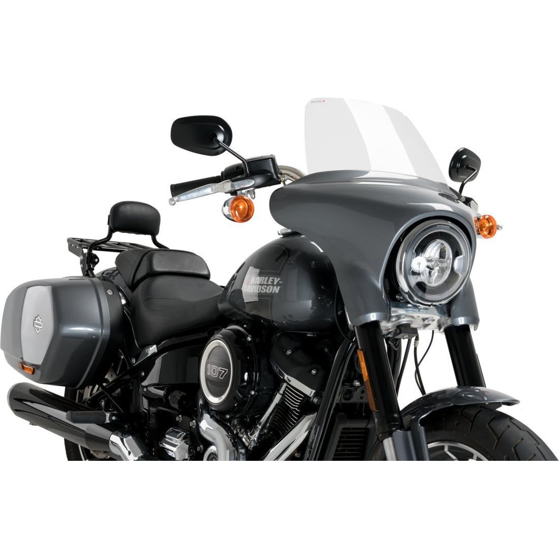Puig Tourenscheibe High-Road klar für Harley-Davidson Sport Glide - Motorradteile & Ersatzteile - Verkleidungen & Abdeckungen