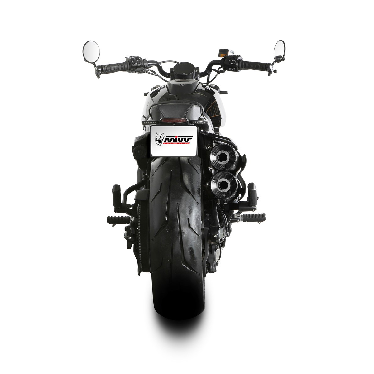 MIVV-Auspuff HR-1 HD.004.KH1BC Paar schwarz/Carbon f. Sportster S-0001269003000018